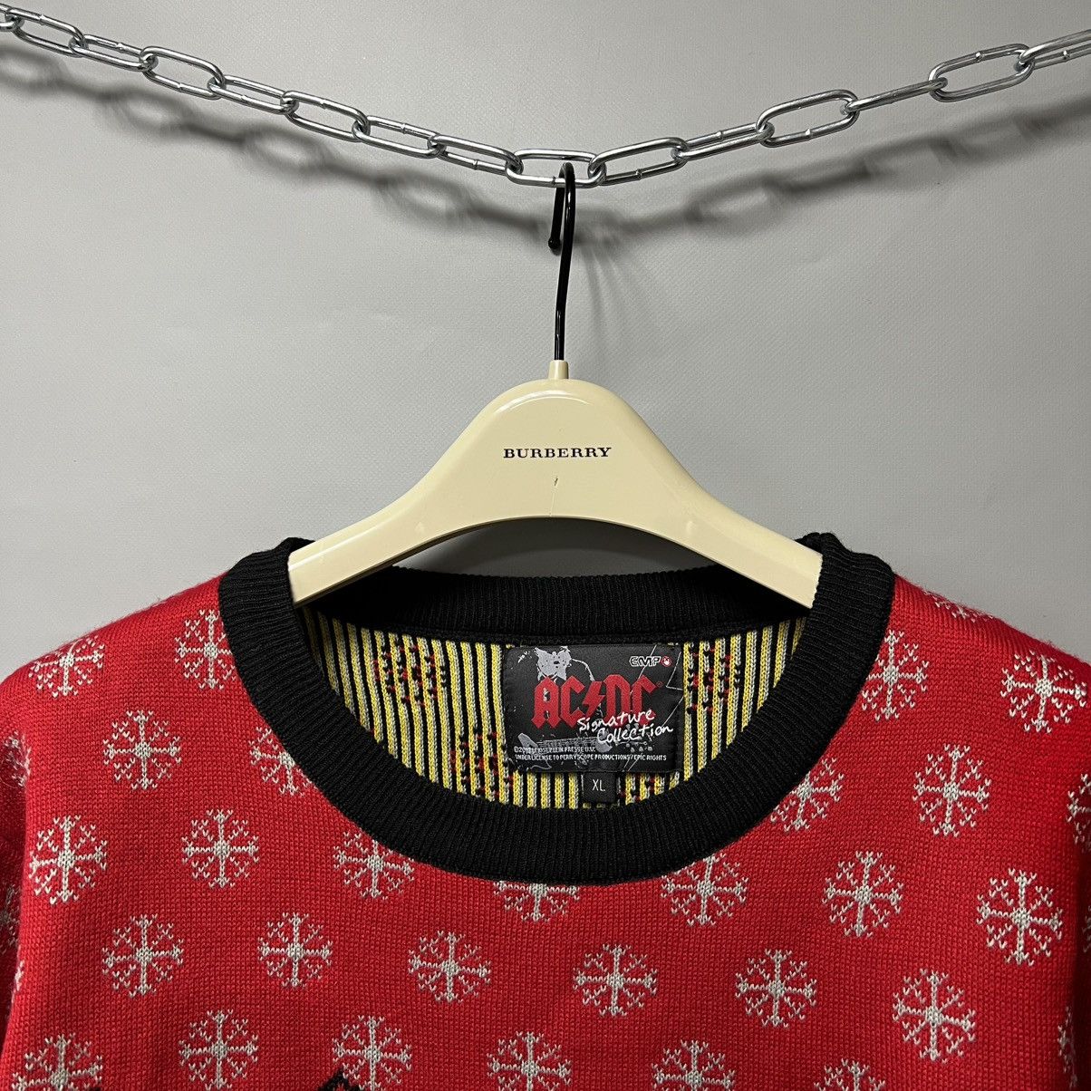 AC/DC AC/DC Hells Bells Christmas Sweater Official Y2K Size US XL / EU 56 / 4 - 3 Thumbnail