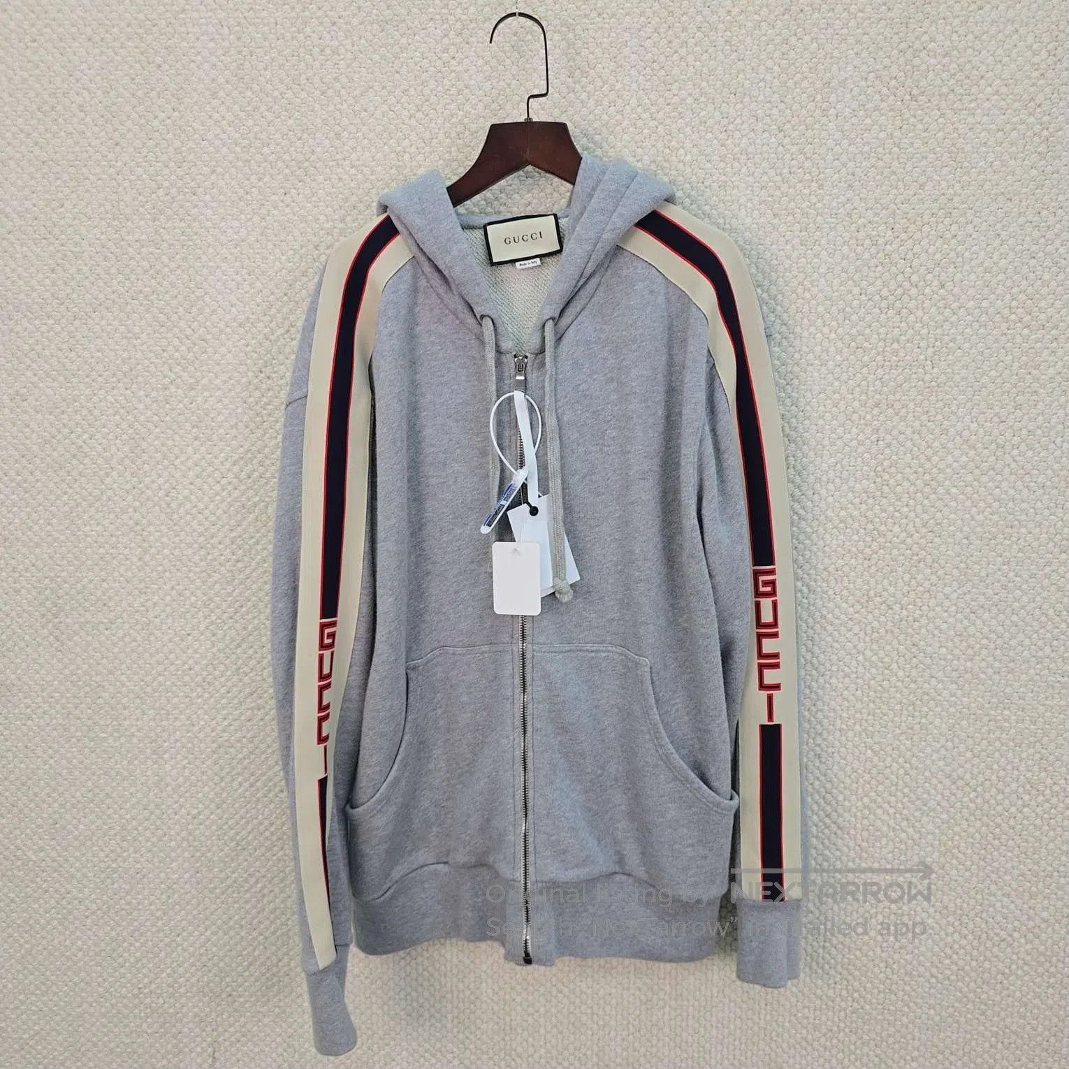 Gucci gucci striped logo hooded jacket size M. Size US M / EU 48-50 / 2 - 1 Thumbnail