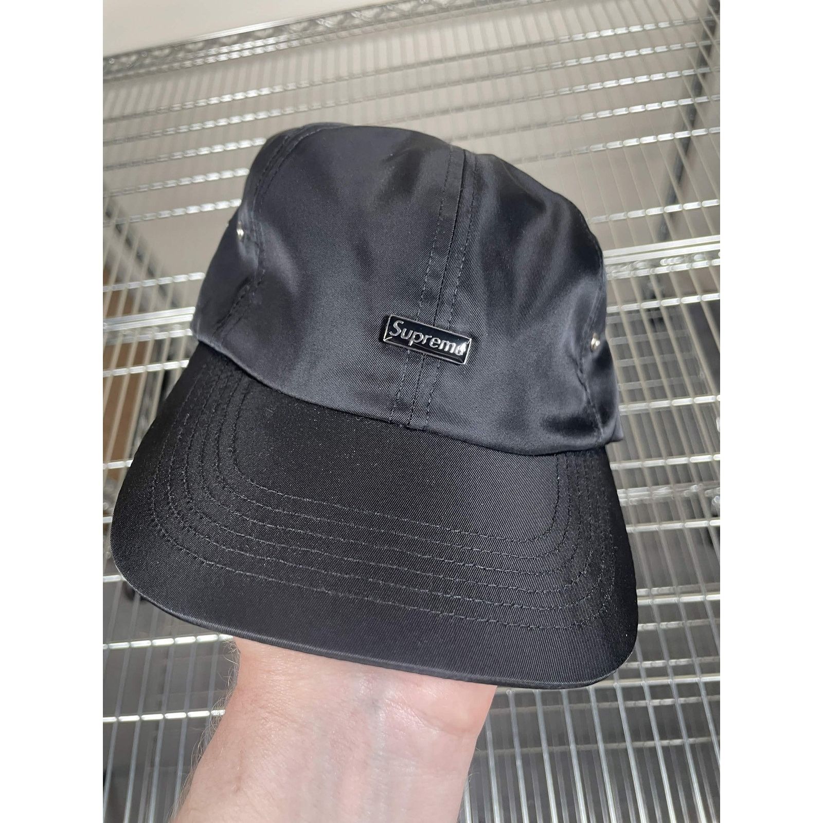 Supreme Supreme Enamel Small Box 6-Panel Black | Grailed