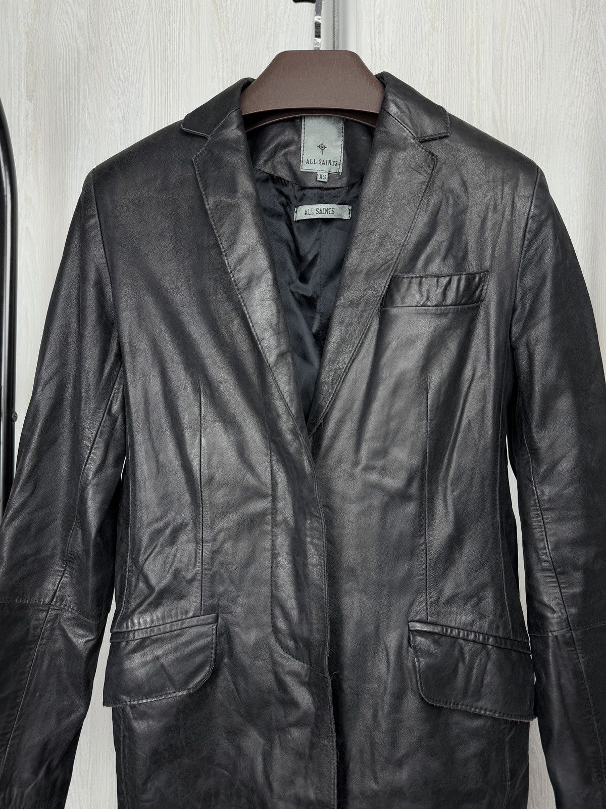Allsaints Allsaints vintage first collections made in UK leather coat Size XS / US 0-2 / IT 36-38 - 3 Thumbnail