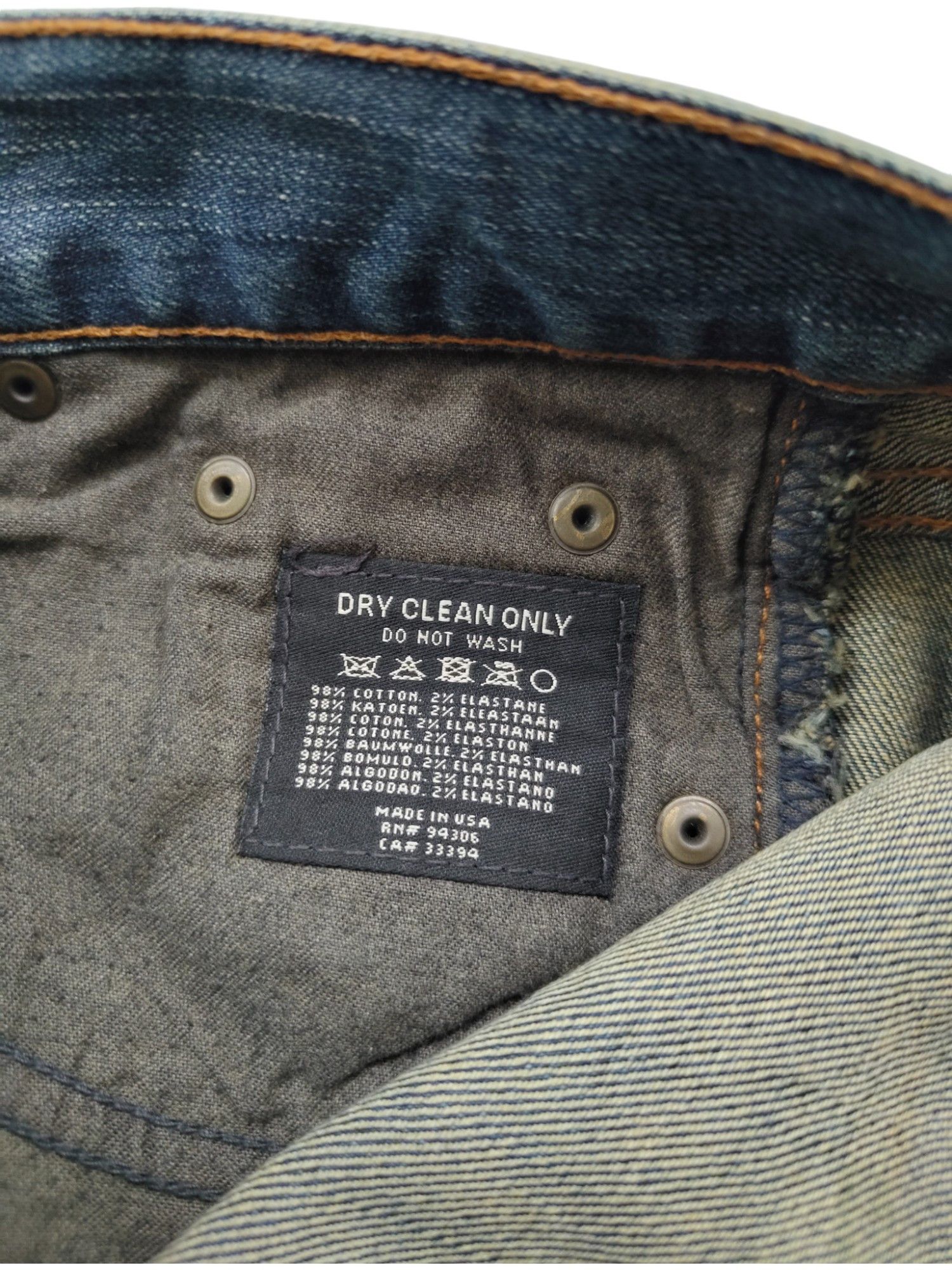 Ralph Lauren Black Label Blue Jeans With Studded Logo Detail At The Back Size 26" / US 2 / IT 38 - 5 Thumbnail