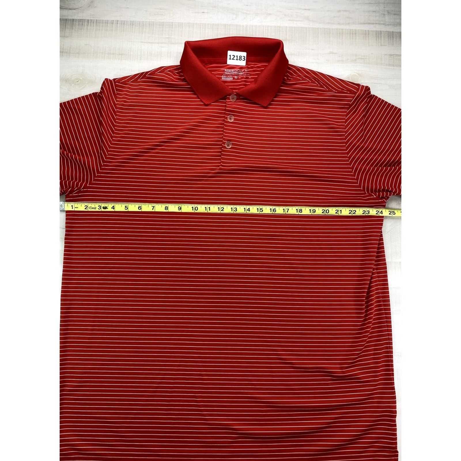 Nike Nike Golf Tour Performance Dri Fit Red Stripe Men’s Polo Shirt XL-12183 Size US XL / EU 56 / 4 - 3 Thumbnail