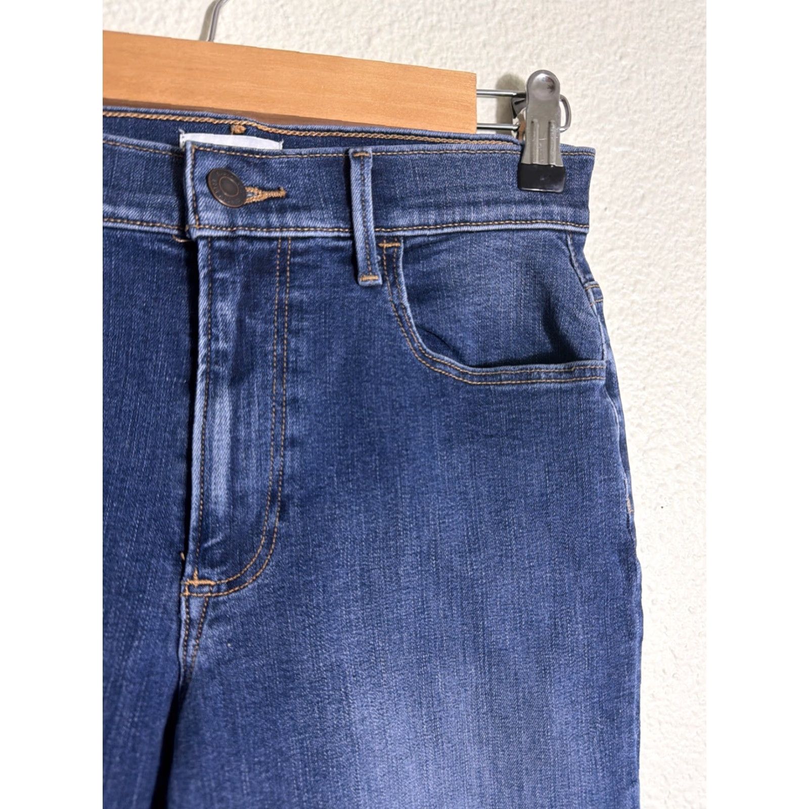 Vintage Sunday Best Jeans Women Skinny Dark Wash 00 22x27 Cotton Elastic Blue Mens? Size 40" / US 18 - 5 Thumbnail