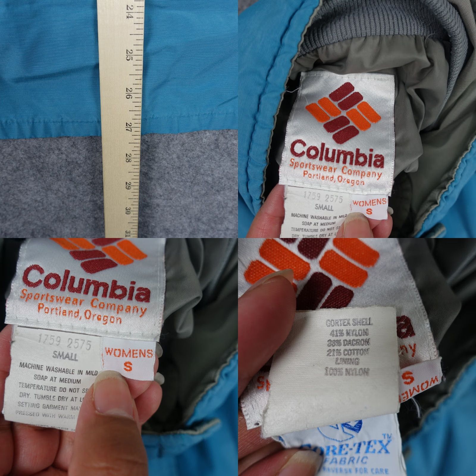 Vintage VINTAGE Columbia Jacket Womens Small Blue Full Zip Rain Coat 1970s Safari Hiking Size S / US 4 / IT 40 - 11 Thumbnail