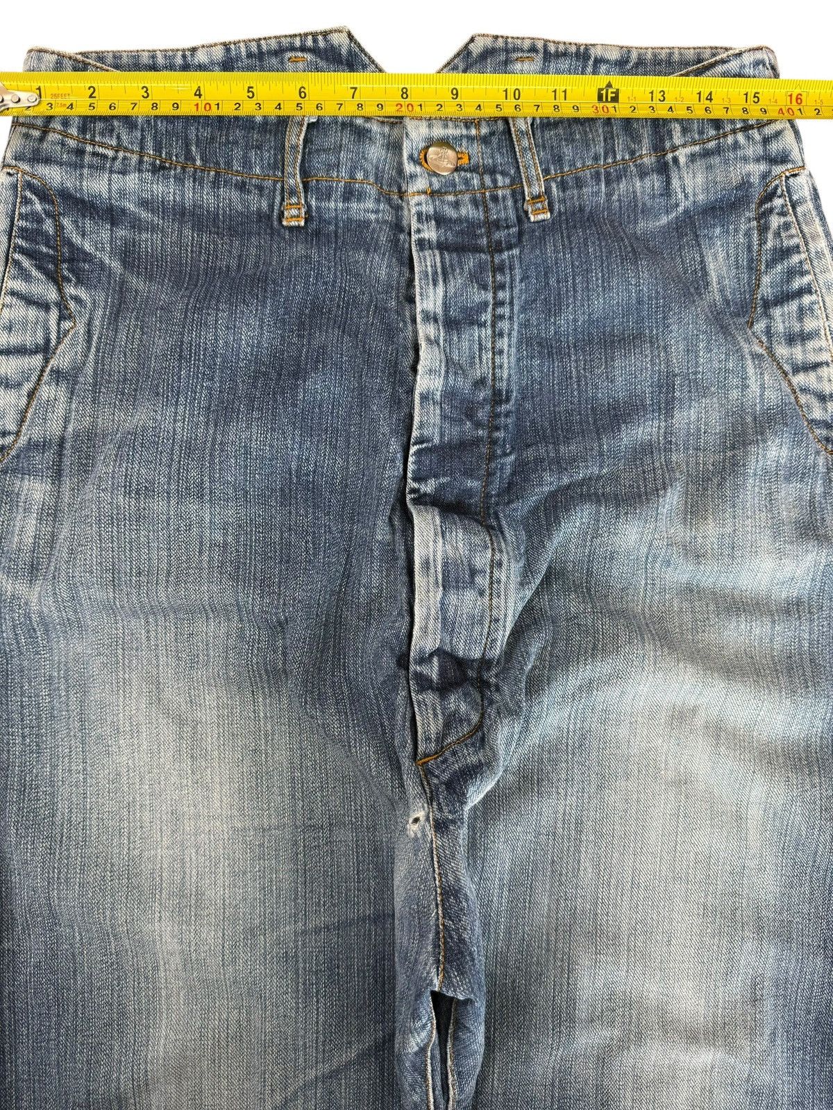 Vivienne Westwood Vivienne Westwood Blue Wash Button Opening Leg Style Jeans Size US 32 / EU 48 - 10 Thumbnail