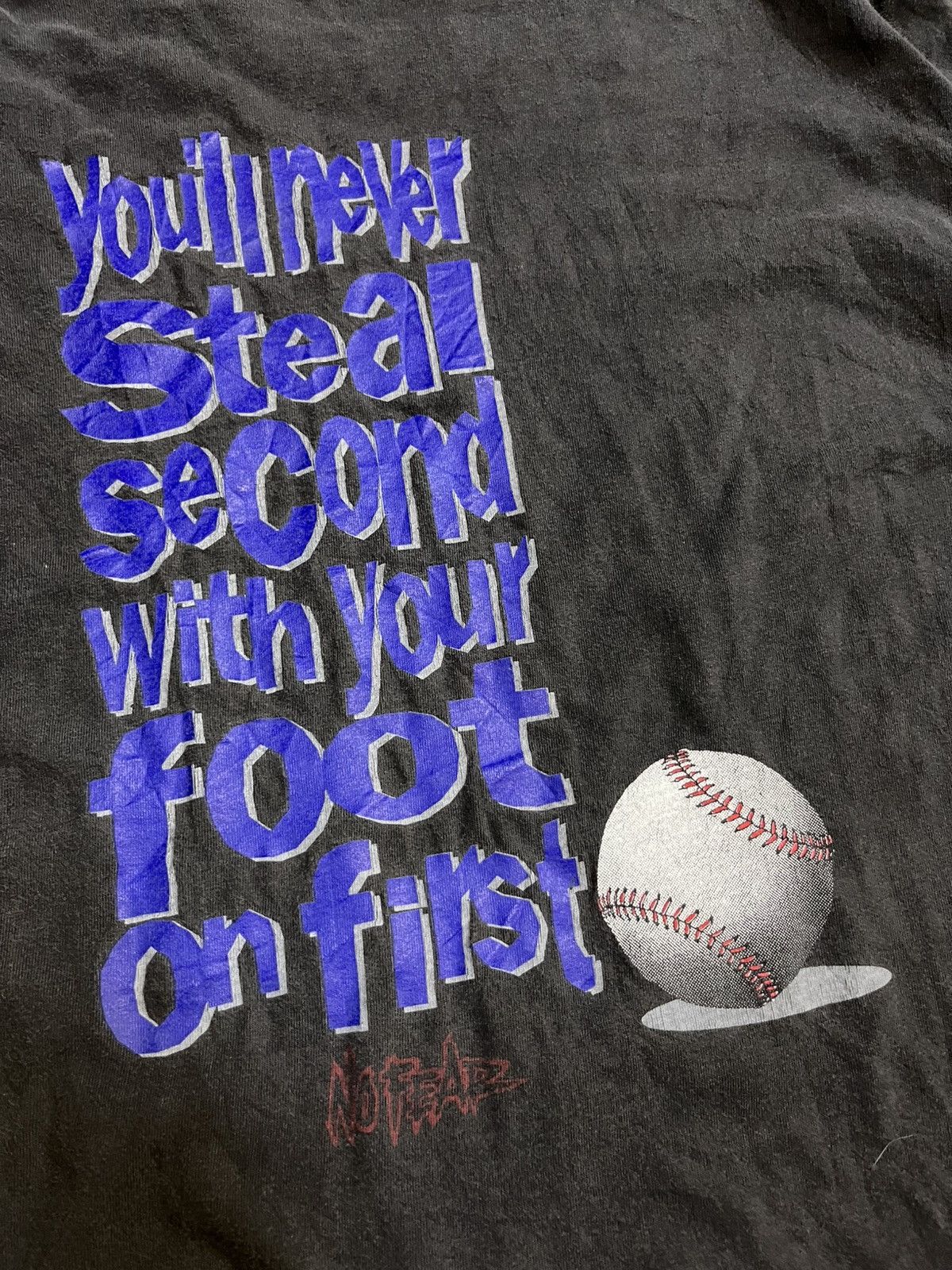 No Fear × Vintage RARE Vintage No fear big logo spell out backhit 90s USA tee Size US XL / EU 56 / 4 - 8 Thumbnail