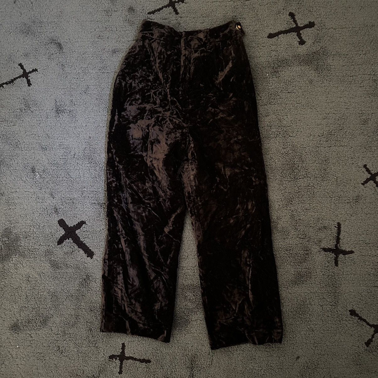 Chanel Chanel Fall 1993 Archive Brown Velvet Capri Pants Size 25" / US 0 / IT 36 - 1 Thumbnail
