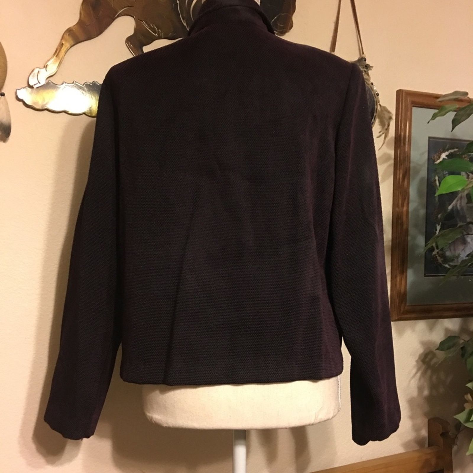 Other First Option eggplant textured jacket M Size M / US 6-8 / IT 42-44 - 3 Thumbnail