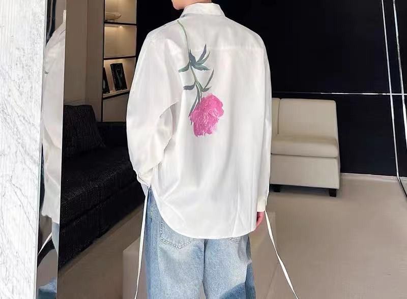 Japanese Brand × Vintage Floral Graphic Long Sleeve Shirt Size US L / EU 52-54 / 3 - 2 Thumbnail