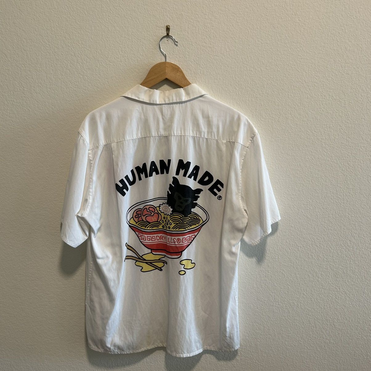 Human Made Human ramen logo camp collar short sleeve button up Size US L / EU 52-54 / 3 - 1 Thumbnail