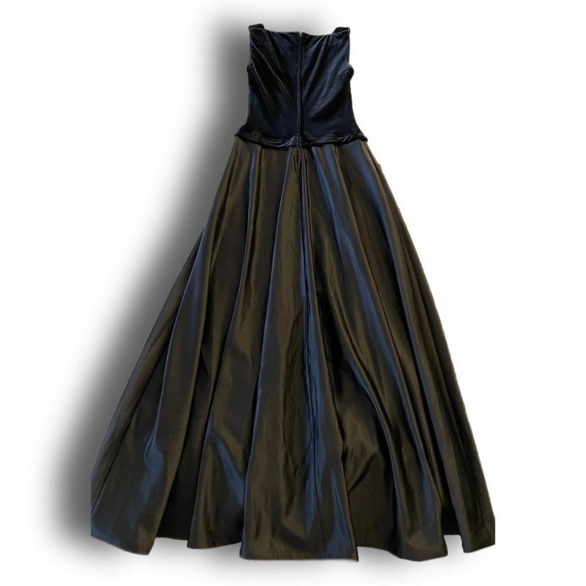 Tadashi Shoji tadashi shoji velvet & satin sleeveless gown sz 2 Size XS / US 0-2 / IT 36-38 - 2 Thumbnail