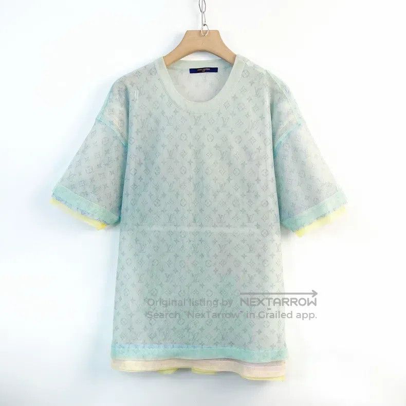 Louis Vuitton Louis Vuitton Colorful organza full-print short sleeve Size US L / EU 52-54 / 3 - 3 Thumbnail