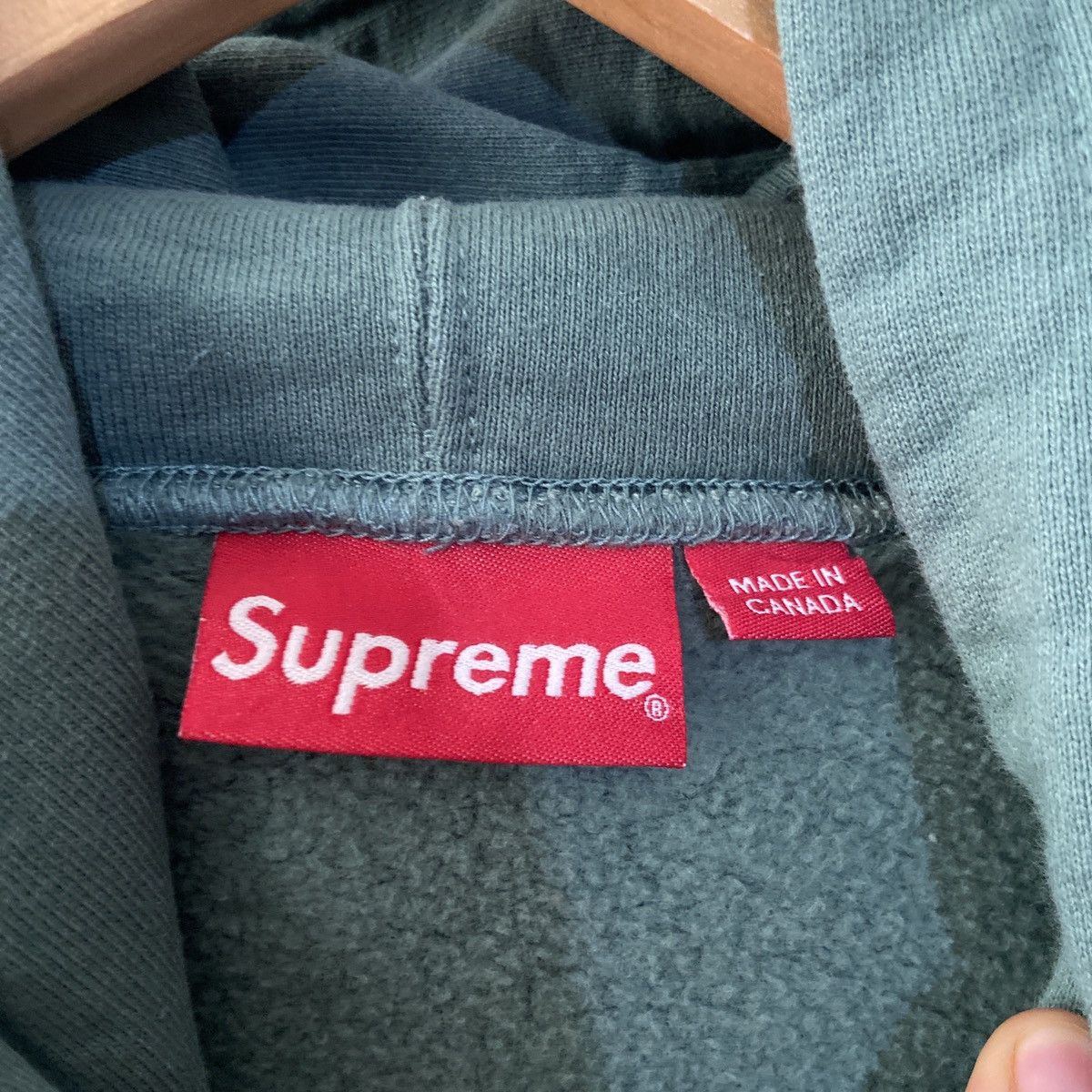 Supreme Nose Bleed Hoodie Sweatshirt Medium Dusty Teal Size US M / EU 48-50 / 2 - 4 Thumbnail