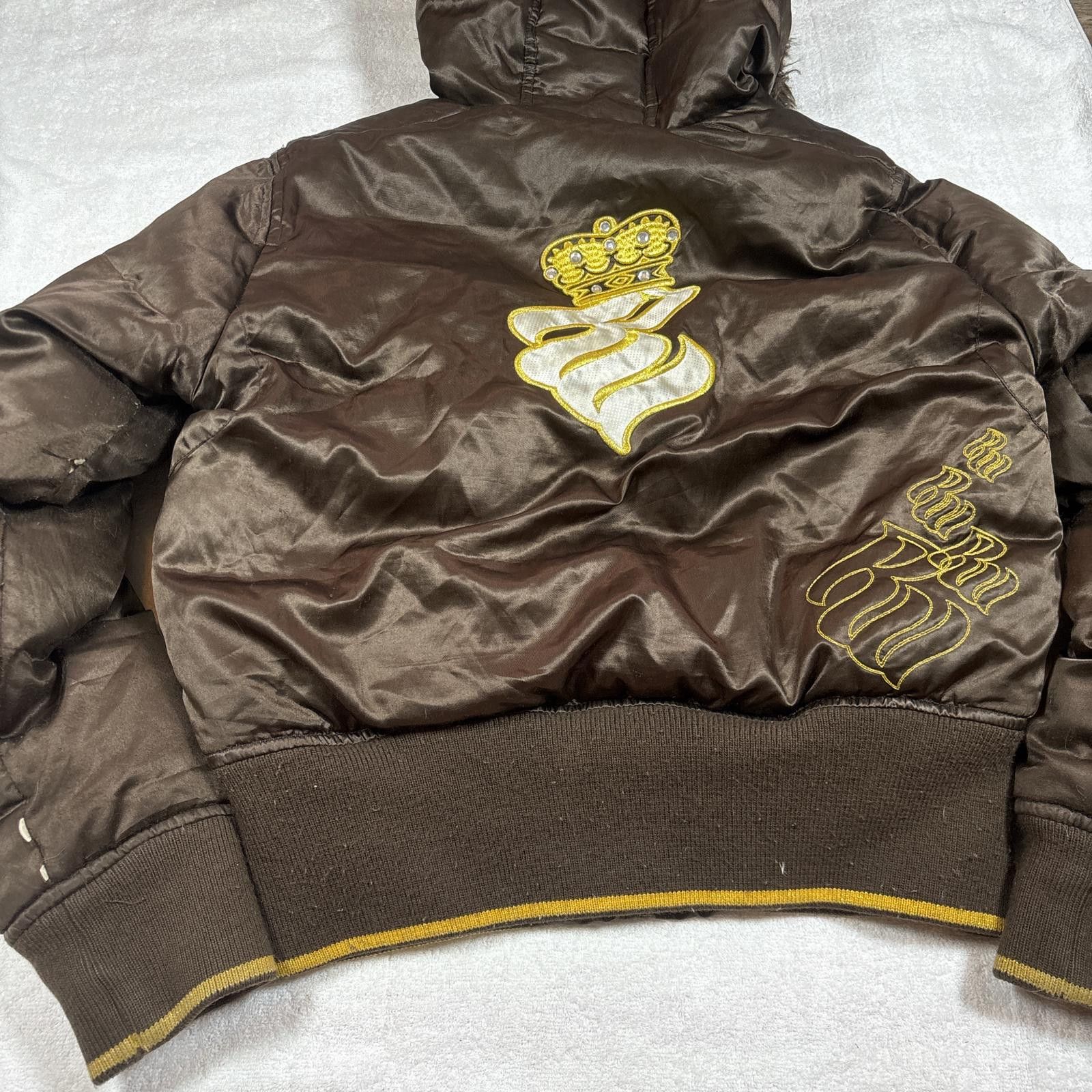 Rocawear y2k brown roca wear fur puffer jacket Size L / US 10 / IT 46 - 3 Thumbnail