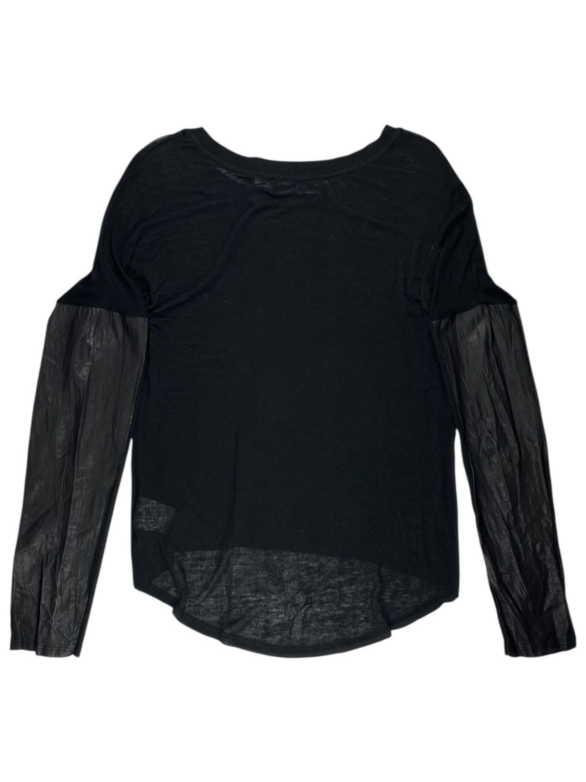 Chrome Hearts Chrome Hearts Cross Patch Leather Sleeves Longsleeve Tshirt Size M / US 6-8 / IT 42-44 - 1 Thumbnail