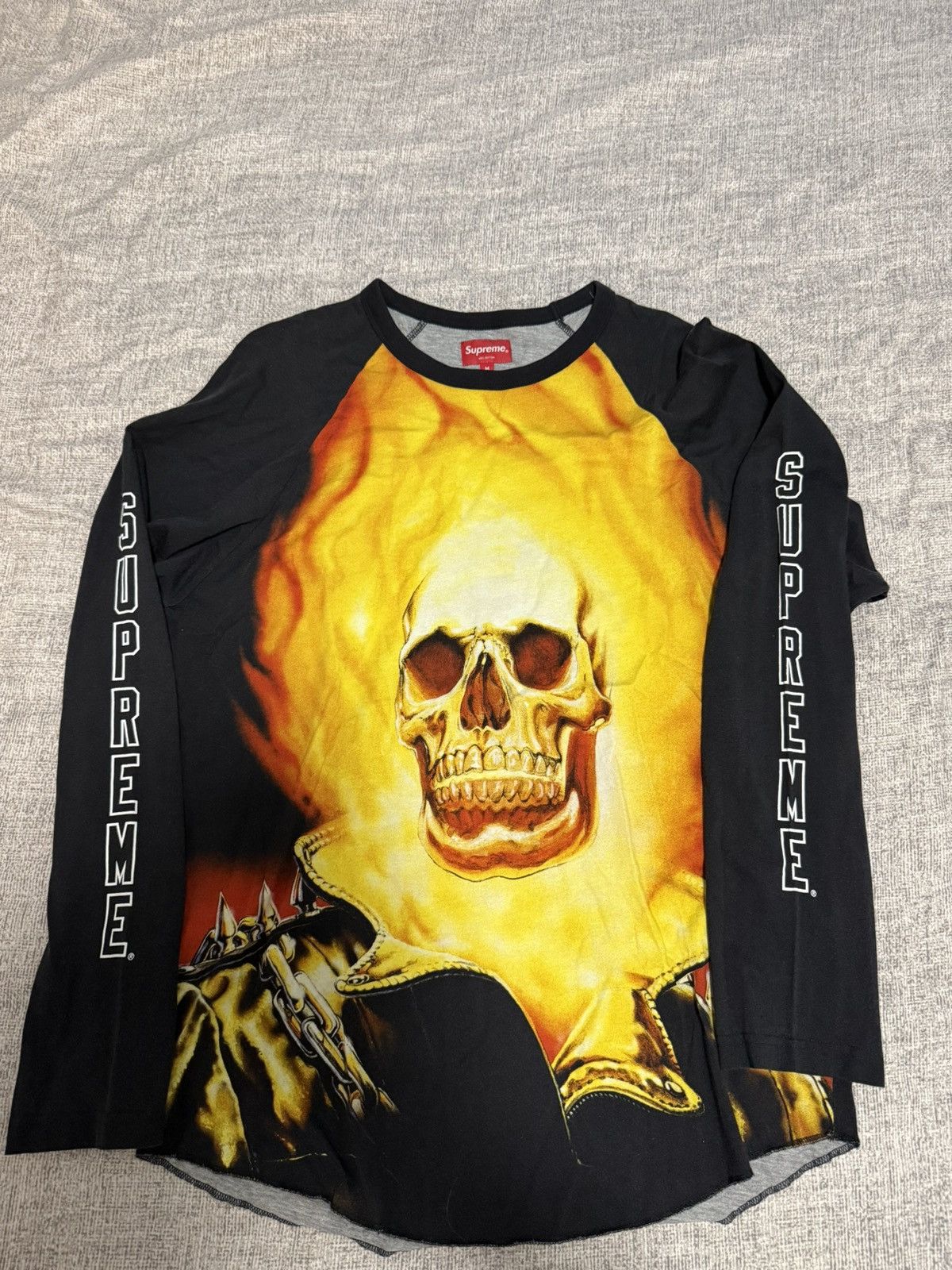 Supreme Supreme 19ss Ghost Rider Raglan longsleeve top tee T-shirt Size US M / EU 48-50 / 2 - 1 Thumbnail