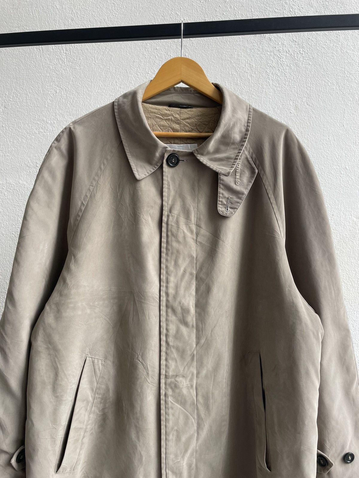 Givenchy Vintage 90's Givenchy Beige Trench Coat Size US XL / EU 56 / 4 - 3 Thumbnail