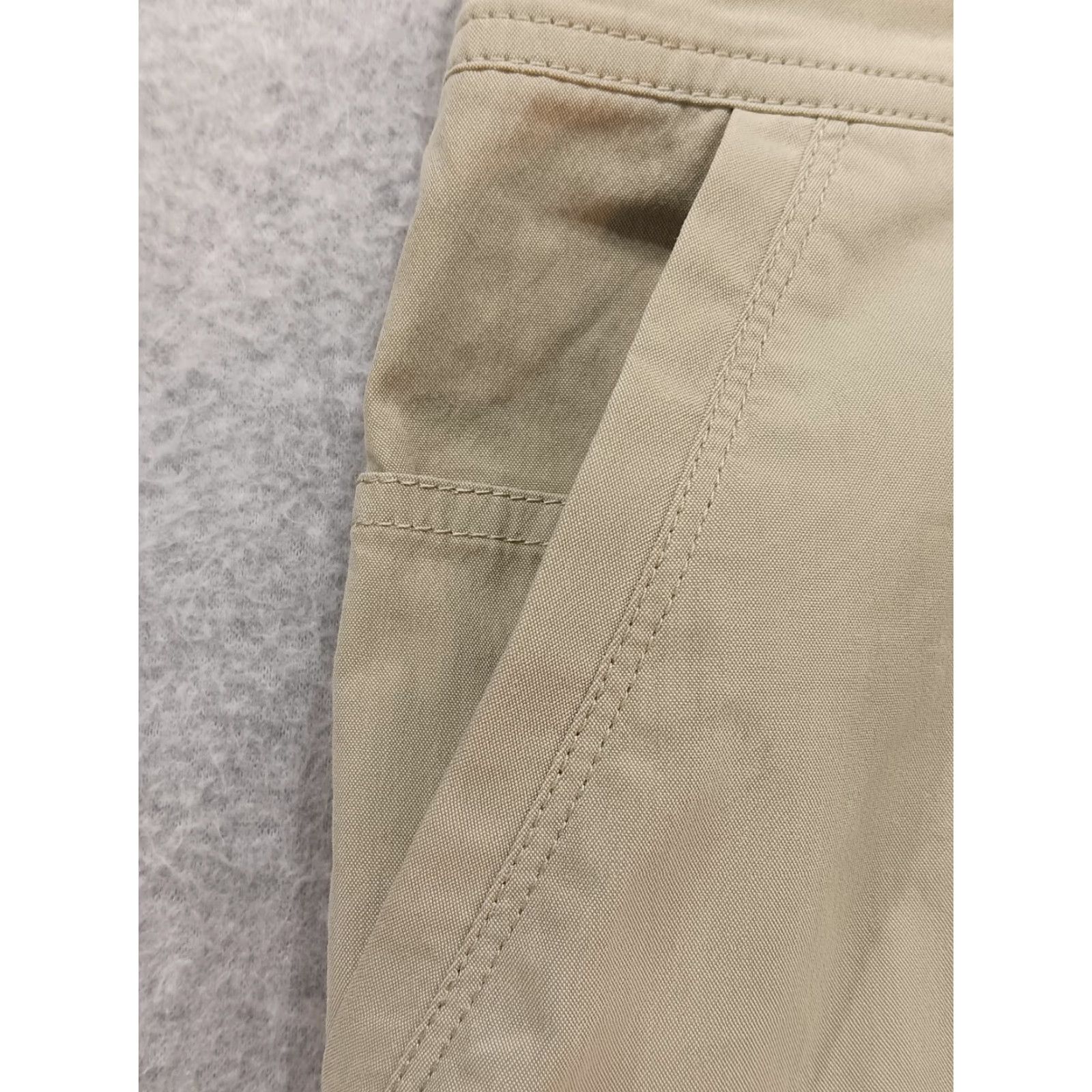 Vintage Kuhl Slax Pants Men 40x32 Beige Lightweight Nylon Twill Cargo Flat Front Pockets Modern Classic Mens Size US 40 / EU 56 - 3 Thumbnail