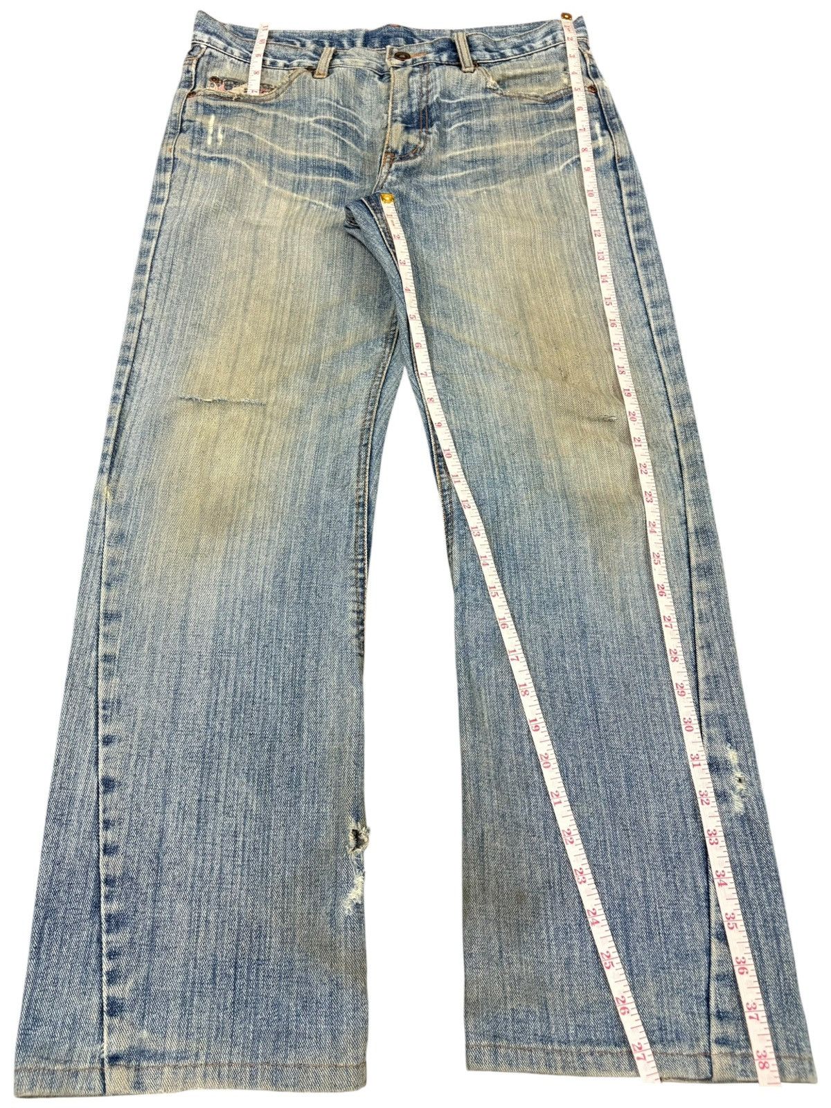 Yasuyuki Ishii Vintage Japanese Brand Mud Wash Distressed Loose Jeans Size US 32 / EU 48 - 7 Thumbnail