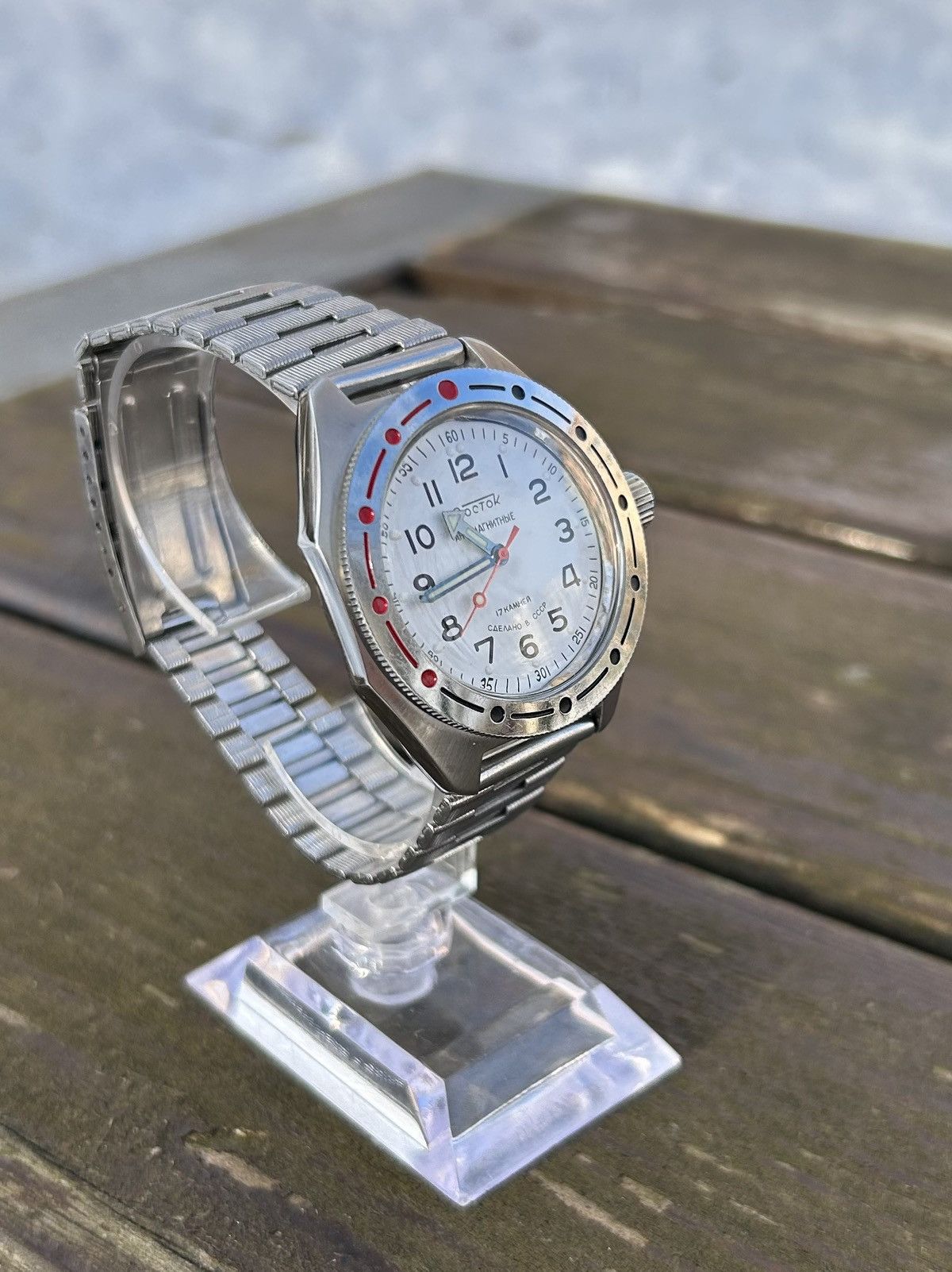 Vintage Vintage Watch Soviet USSR Mechanical Wostok Hand Winding Size ONE SIZE - 14 Thumbnail