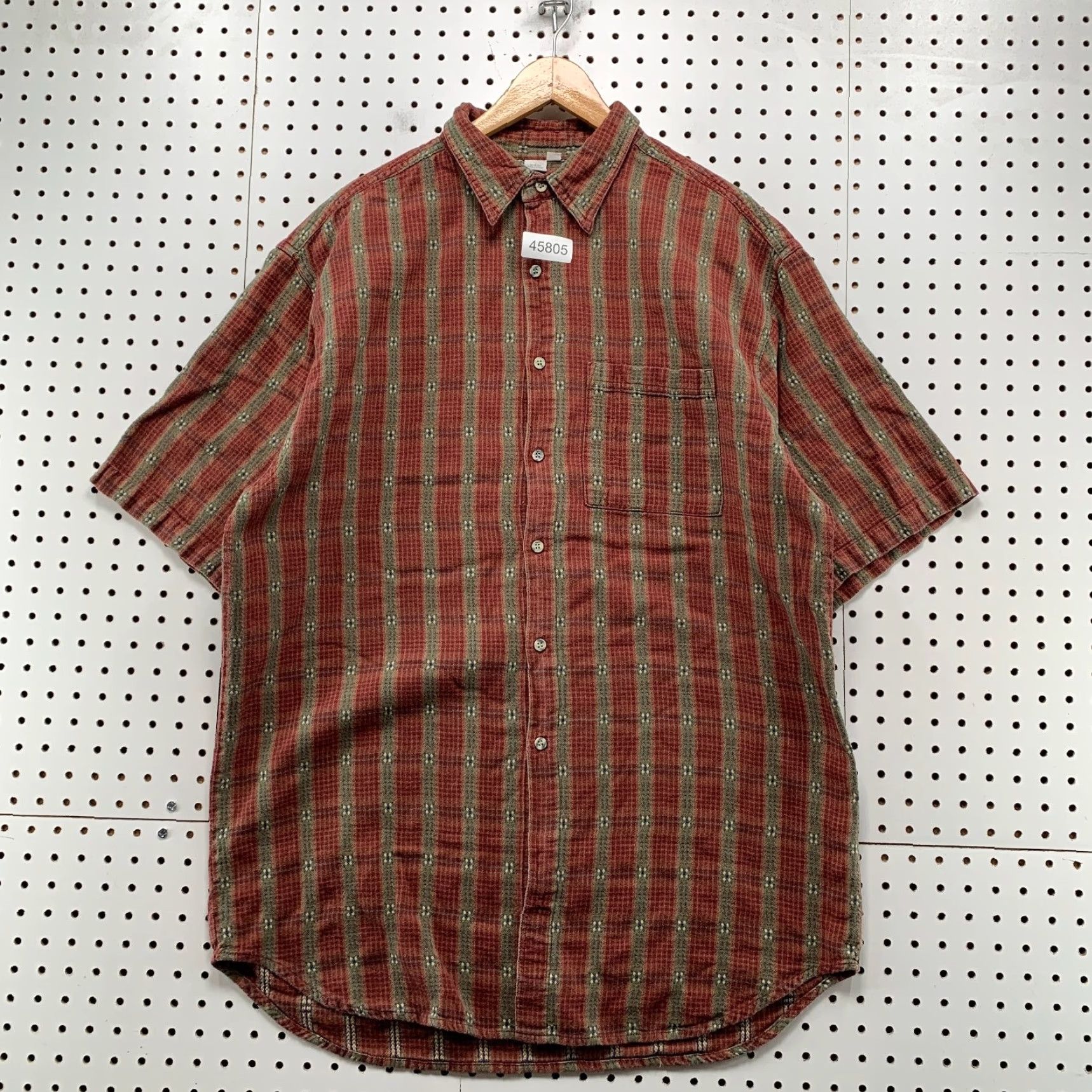 The Territory Ahead VINTAGE Territory Ahead Button Shirt Mens 2XLT Red Western Short Sleeve Button-Up Shirt Size US XXL / EU 58 / 5 - 2 Thumbnail