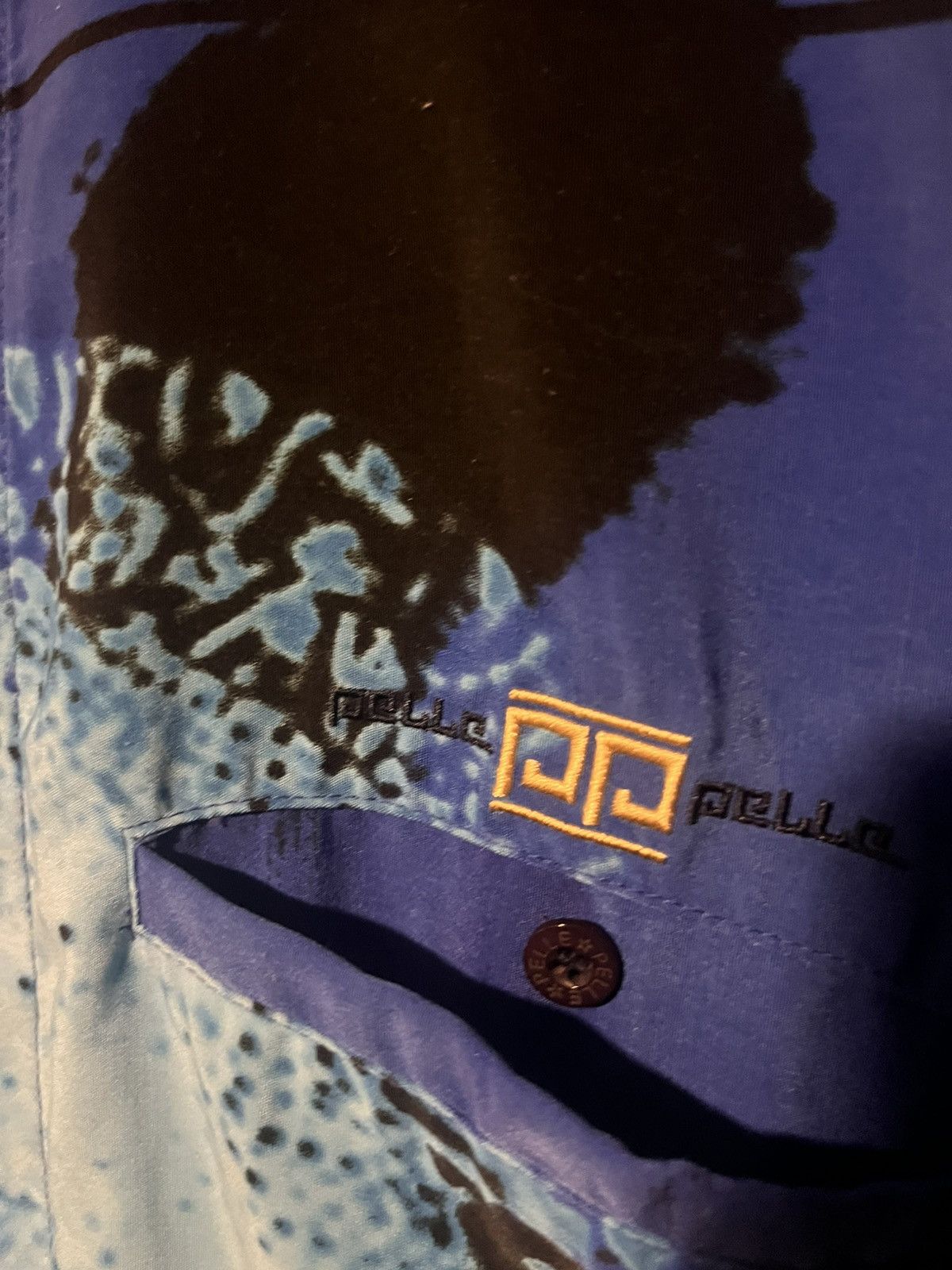 Pelle Pelle 90’s Marc Buchanan Pelle Pelle African Art Graphic Button Up Size US XL / EU 56 / 4 - 5 Thumbnail