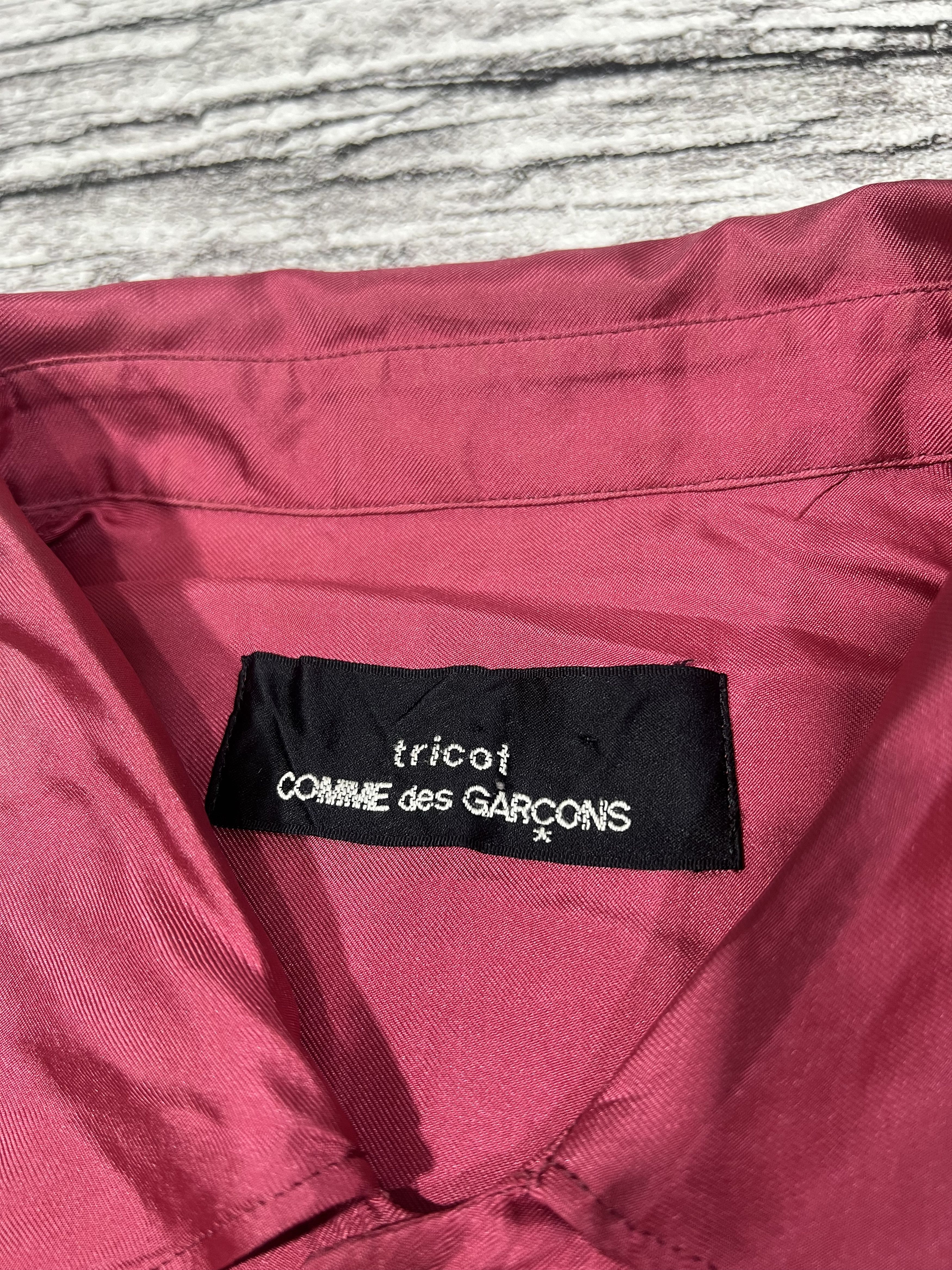 Comme des Garcons AD 1993 Cdg Tricot Hybrid Knit Silk Button Shirt Size US M / EU 48-50 / 2 - 3 Thumbnail