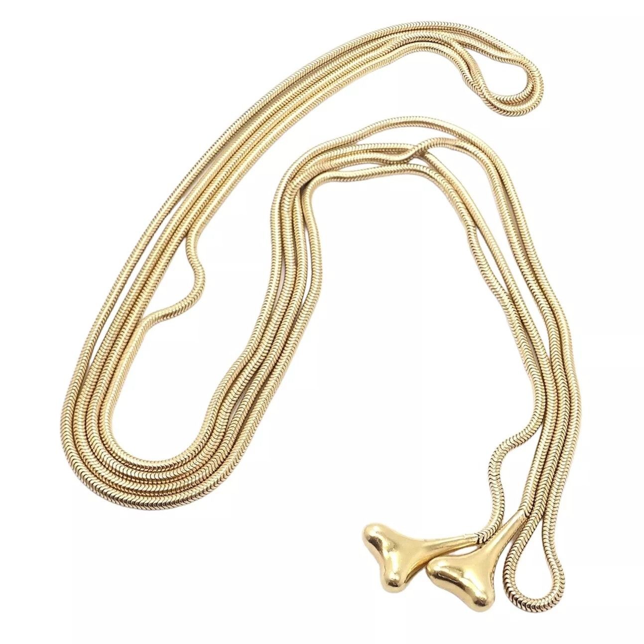Tiffany & Co. Tiffany & Co 18k Yellow Gold 51" Extra Long Ginkgo Necklace Size ONE SIZE - 8 Thumbnail