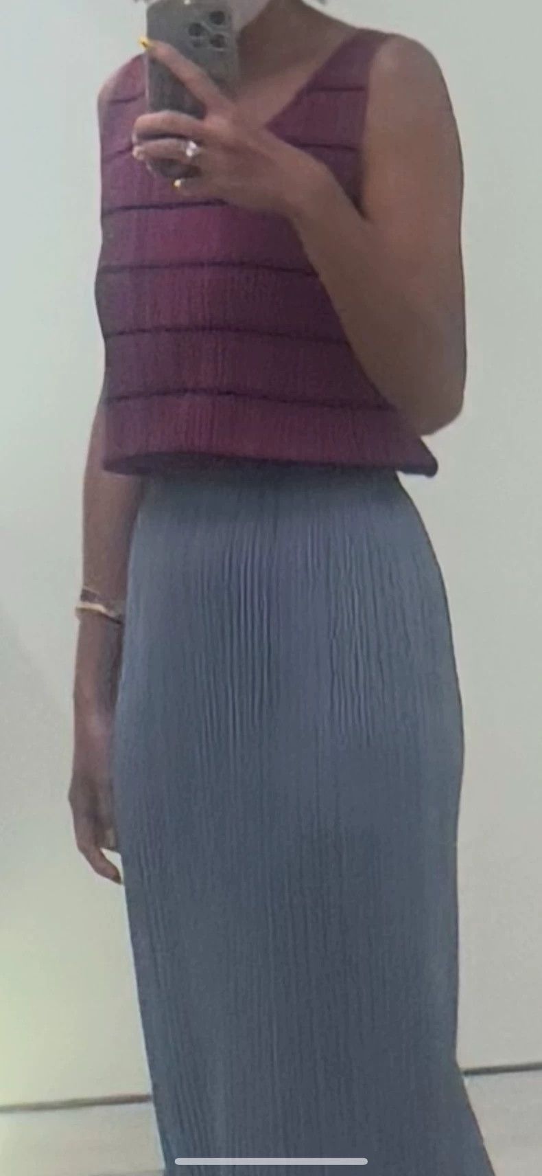 Issey Miyake Issey Miyake size:4 Pink pleated vest Size XS / US 0-2 / IT 36-38 - 9 Thumbnail