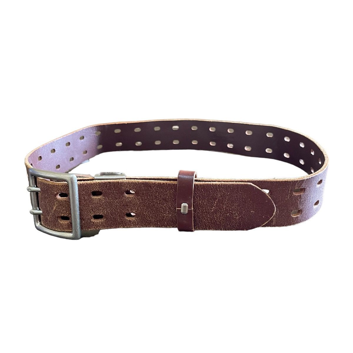Japanese Brand × Leather × Vintage Vintage Tactical Distressed Leather Belt Size ONE SIZE - 3 Thumbnail