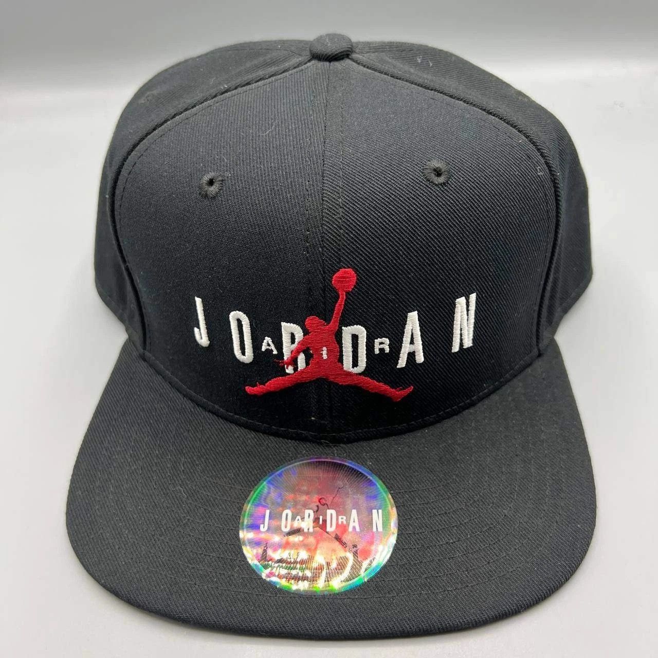 Jordan Brand Air Jordan Hat Men Black Embroidered Red Logo Snap Back Cap Size ONE SIZE - 1 Thumbnail