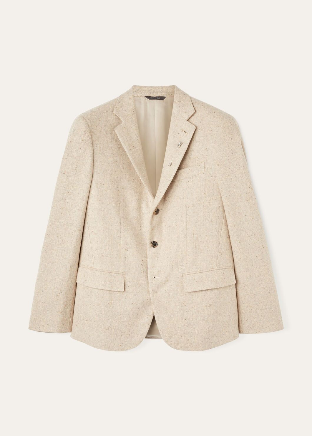 Loro Piana o1w1db10825 FAO6498 Torino Jacket in Ivory Size US L / EU 52-54 / 3 - 1 Thumbnail