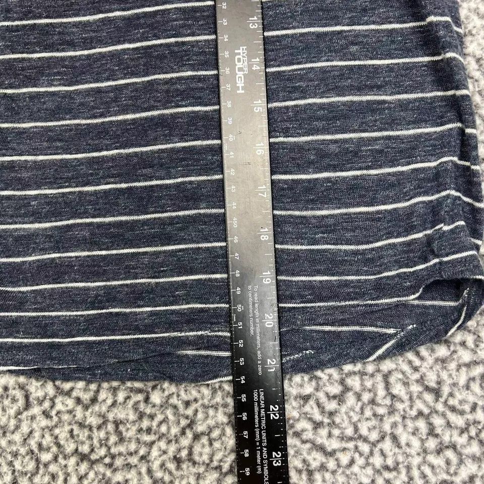 Vince Vince Shirt Women Blue Striped Long Sleeve Top Crew Neck XS Size XS / US 0-2 / IT 36-38 - 2 Thumbnail