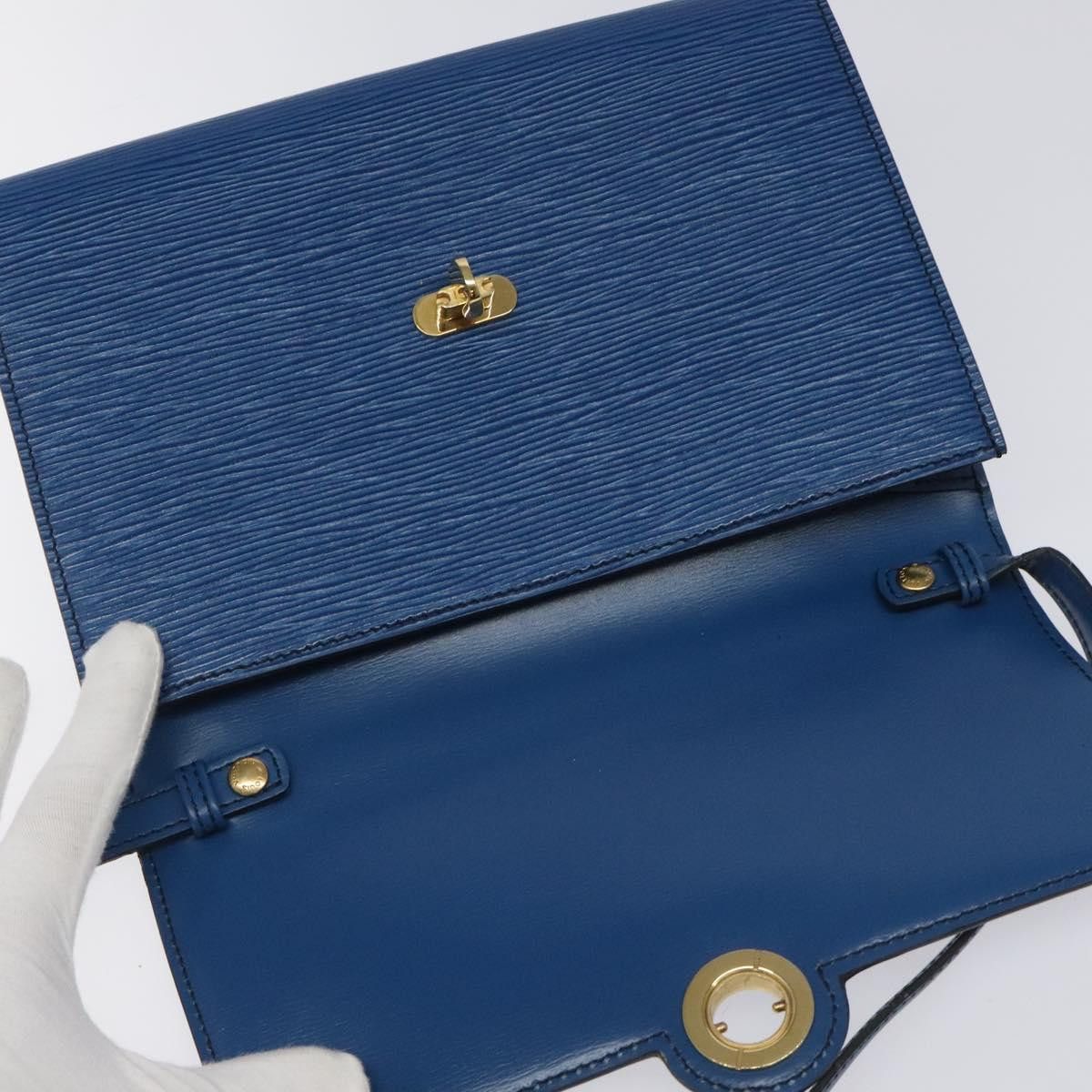 Louis Vuitton LOUIS VUITTON Epi Pochette Arche Shoulder Bag Blue M52575 Size ONE SIZE - 15 Thumbnail