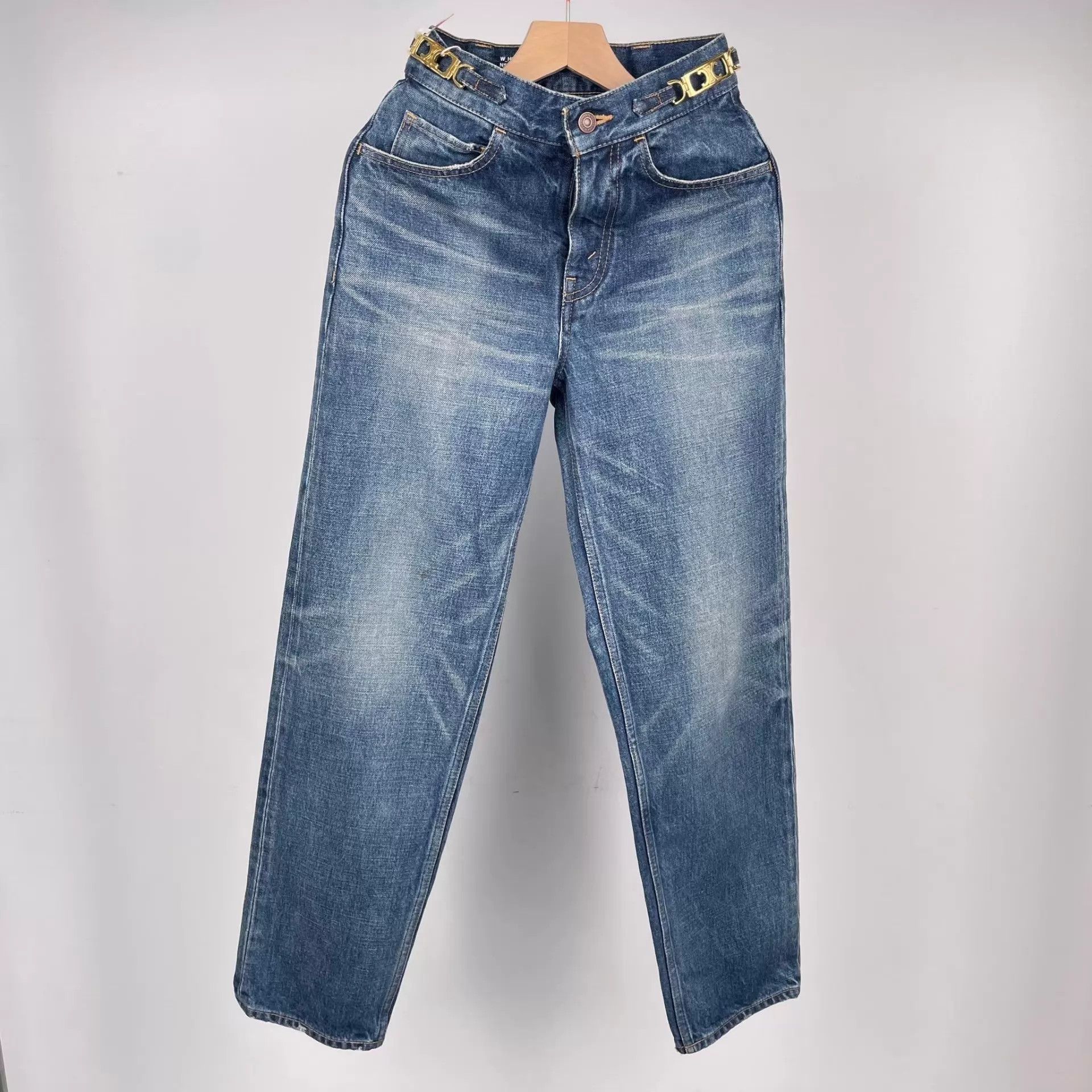 Celine CELINE women's blue jeans 155 260427ZMT8F07 Size 24" / US 00 / IT 34 - 1 Thumbnail