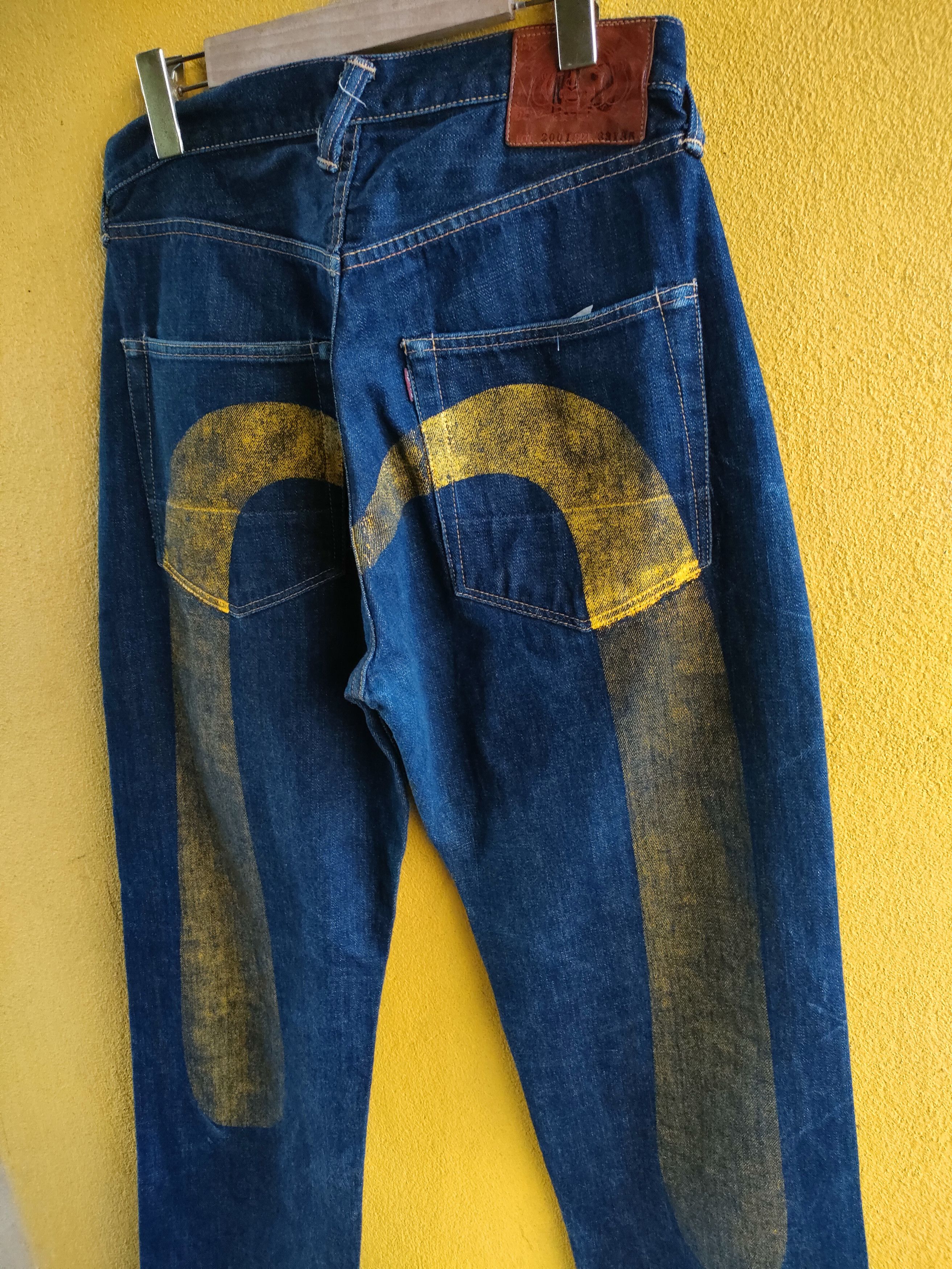 Evisu × Japanese Brand Evisu Yellow Daicock Lot 2001 Selvedge Jeans Size US 32 / EU 48 - 5 Thumbnail