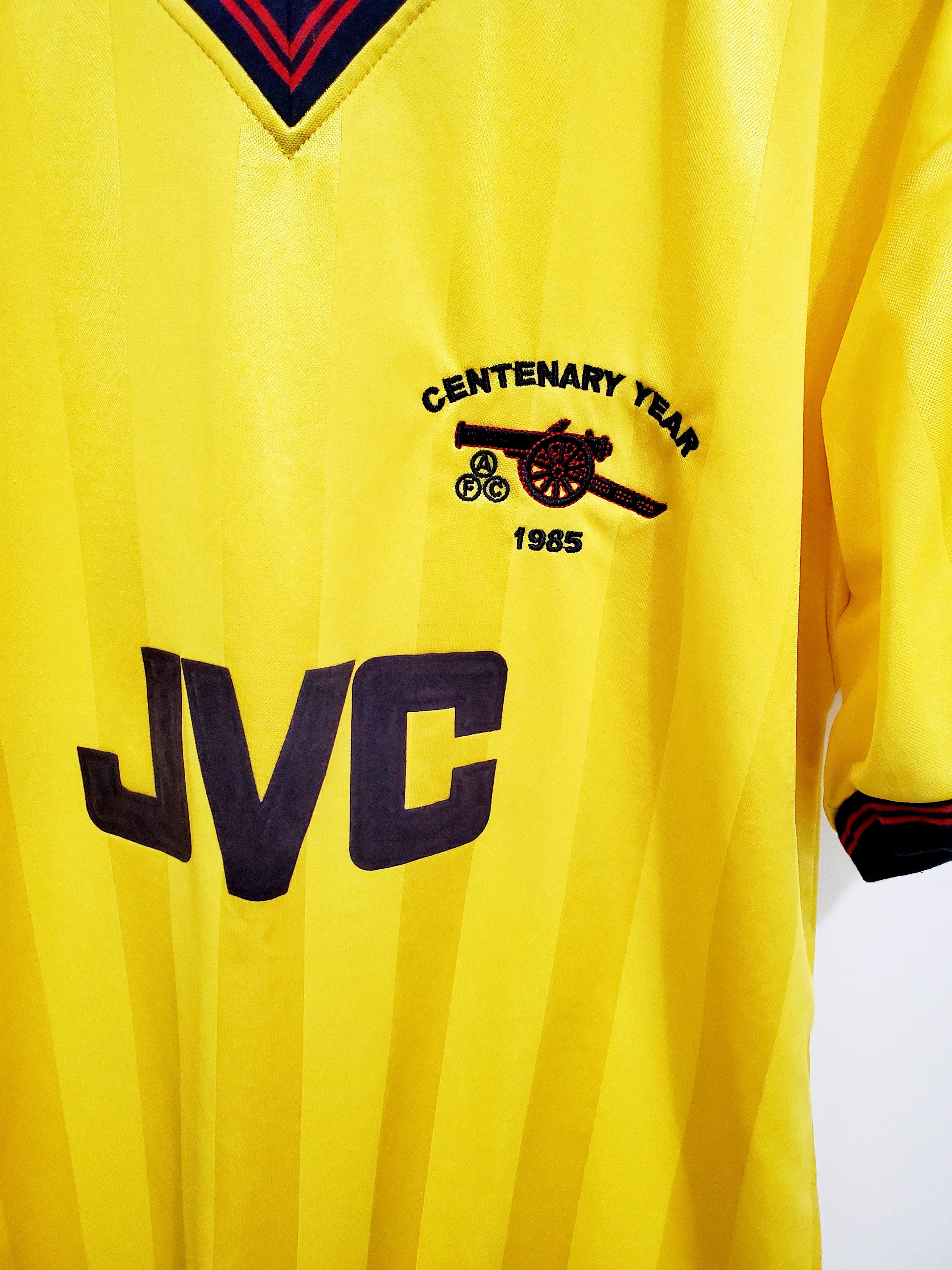 Vintage ARSENAL 1985 AWAY FOOTBALL SHIRT SOCCER JERSEY reprint L Size US L / EU 52-54 / 3 - 2 Thumbnail