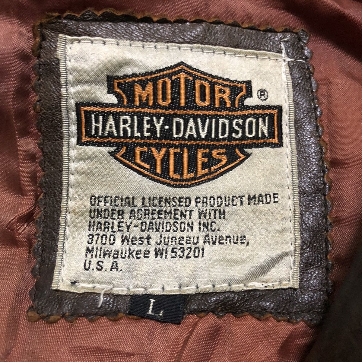 Harley Davidson Rare Distressed Vintage Harley Davidson Leather Jacket Size US L / EU 52-54 / 3 - 13 Thumbnail