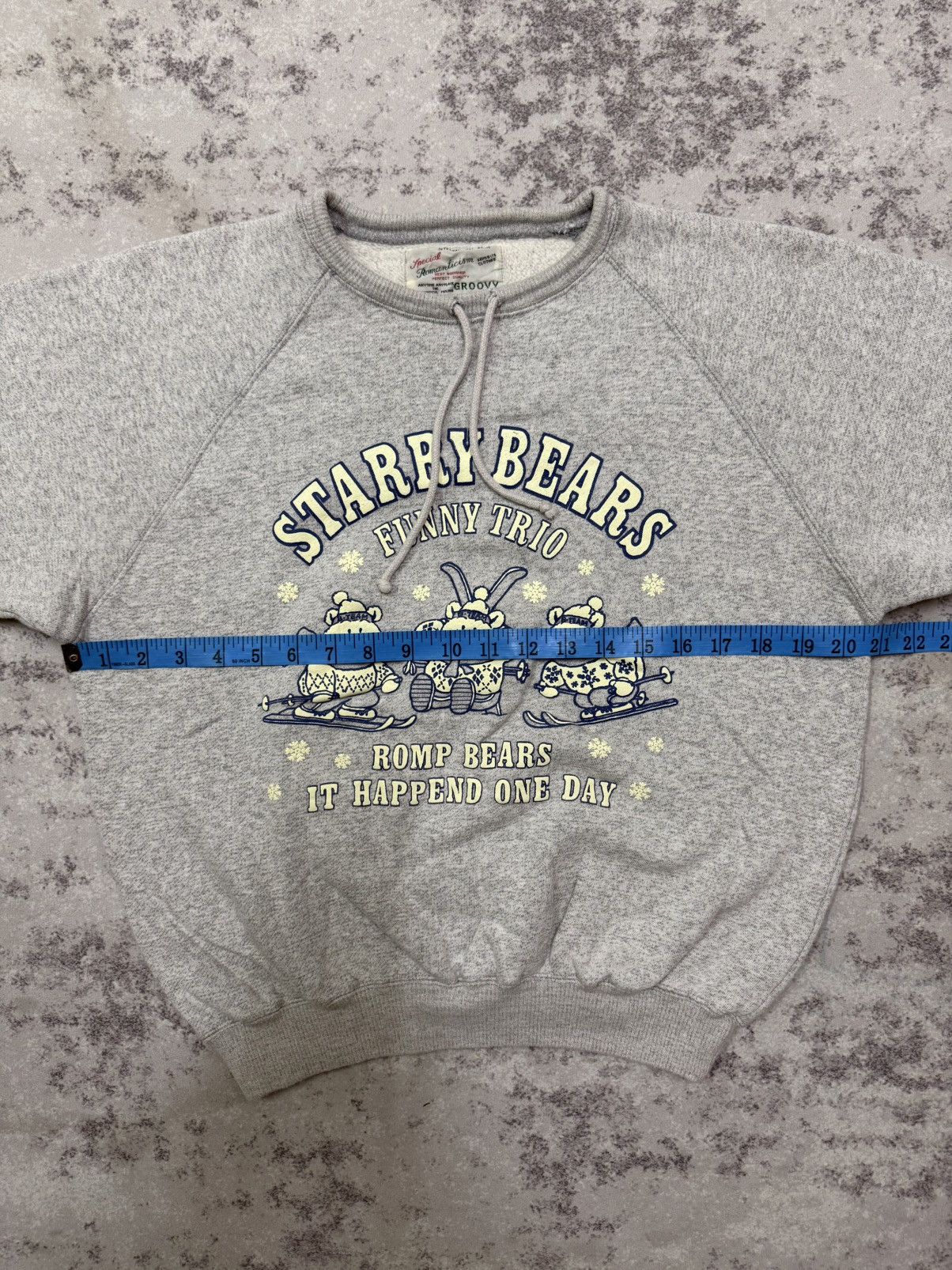 Vintage Vintage Groovy Starry Bears Funny Trio Cropped Sweatshirt Size S / US 4 / IT 40 - 11 Thumbnail
