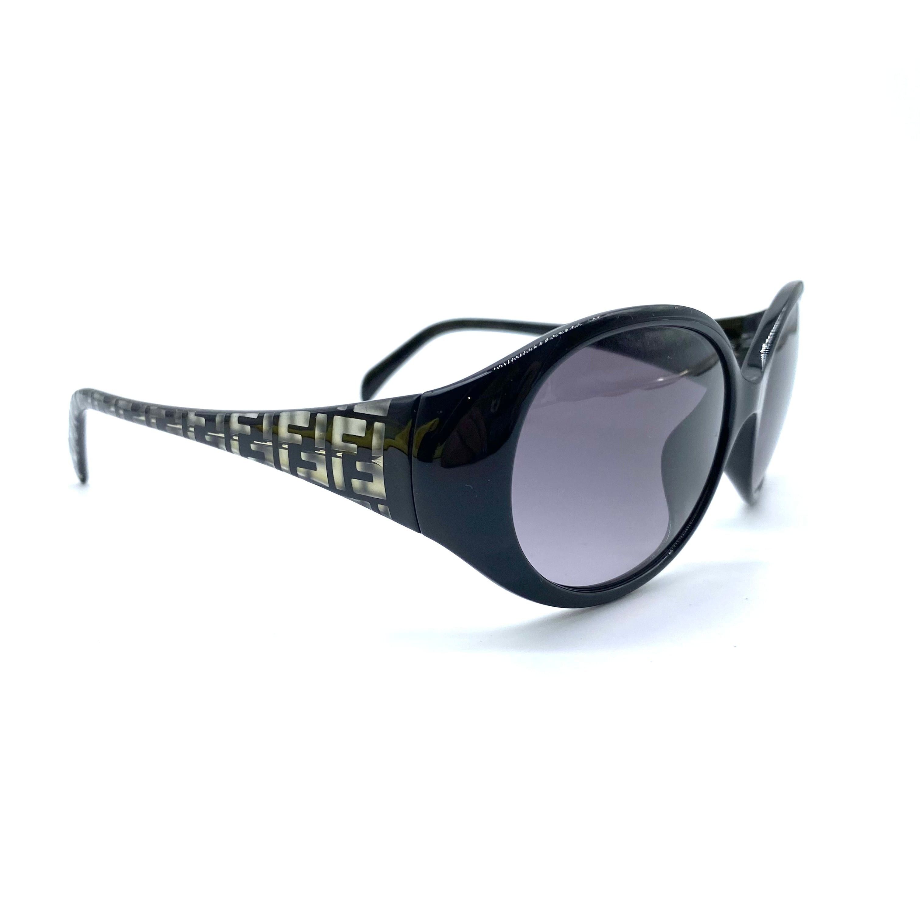 Fendi Fendi Zucca pattern oval sunglasses black FS5155K Size ONE SIZE - 3 Thumbnail