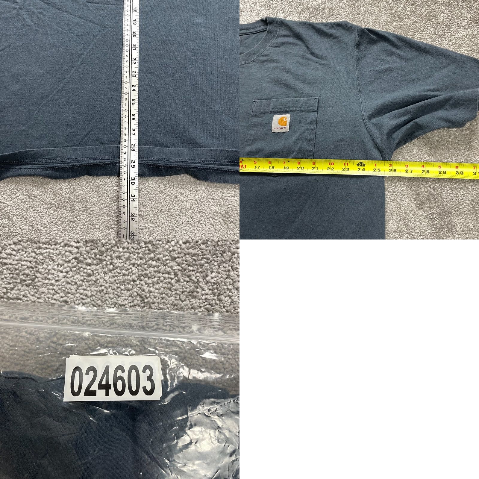Carhartt Carhartt K87 Loose Fit T-Shirt Mens 2XL Blue Crew Neck Short Sleeve Pocket Tee Size US XXL / EU 58 / 5 - 8 Thumbnail