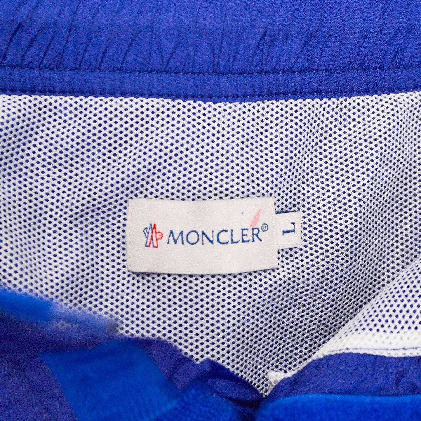 Moncler Moncler Solid Nylon Logo Boxer Mare Light Blue Swim Shorts Size US 34 / EU 50 - 8 Thumbnail