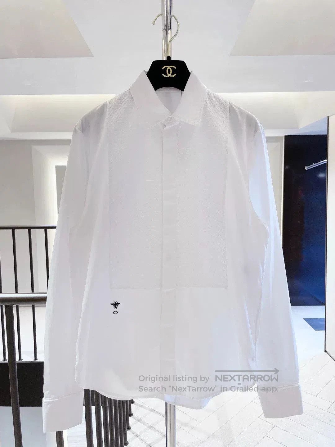 Dior christian dior embroidery white loose shirt. Size US M / EU 48-50 / 2 - 1 Thumbnail