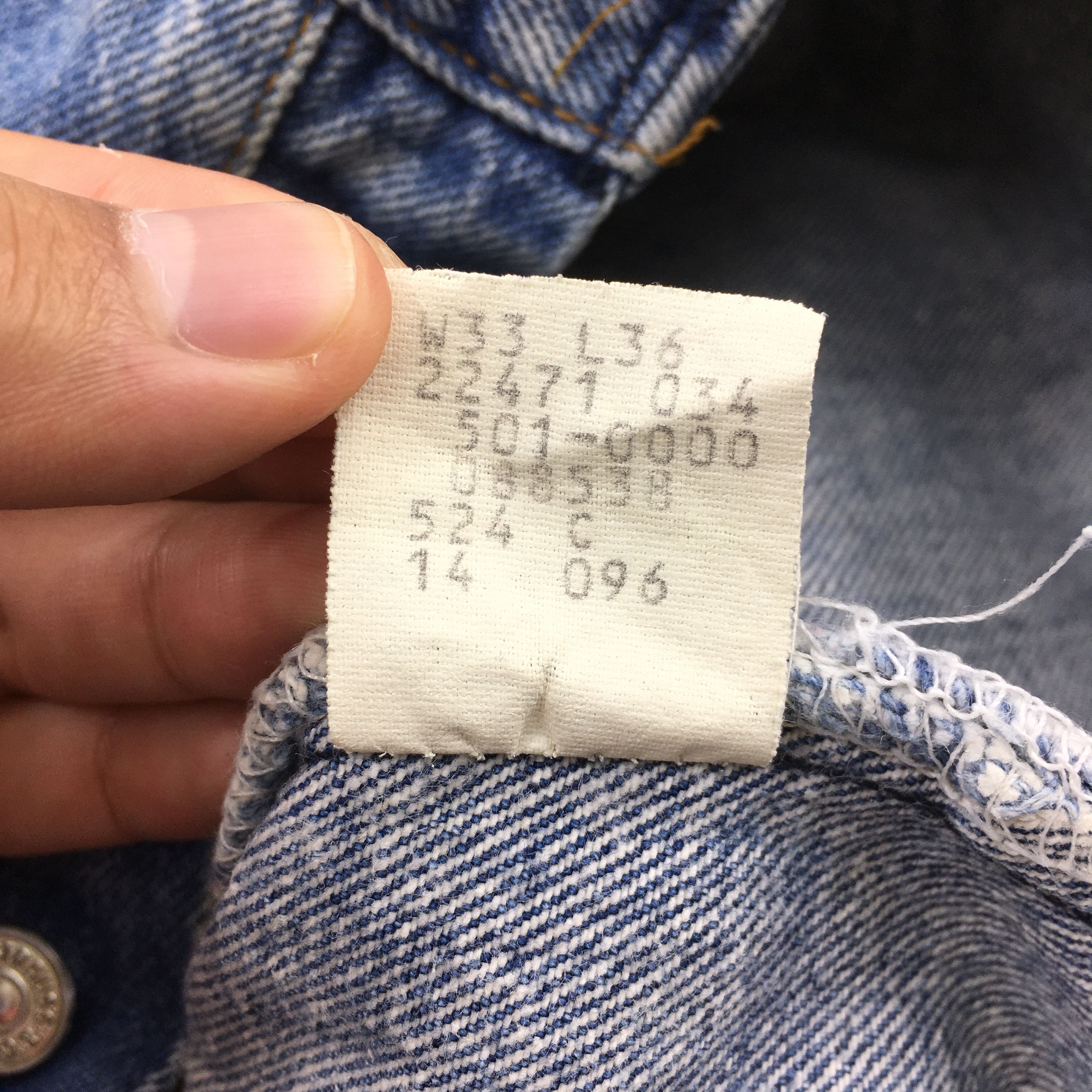 Levi's Size 30x31 90s Levi's 501 Distressed Stone Washed Jeans S235 Size US 30 / EU 46 - 14 Thumbnail