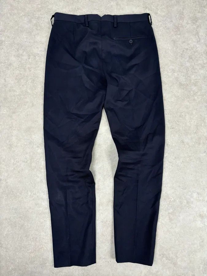 Acne Studios AW2015 Acne Studios Navy Slim Wool Drifter Trousers Size US 30 / EU 46 - 6 Thumbnail