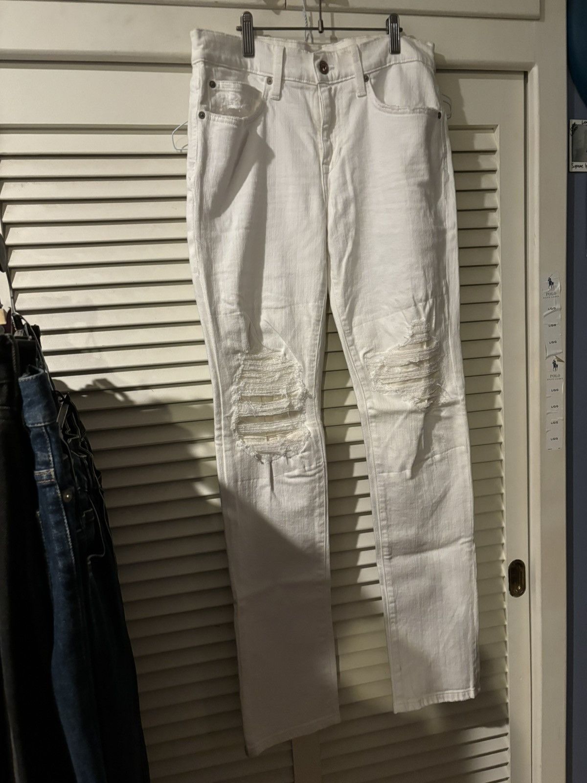 Joe's Joe’s white distressed patches denim jeans size 31 Size US 31 - 1 Thumbnail