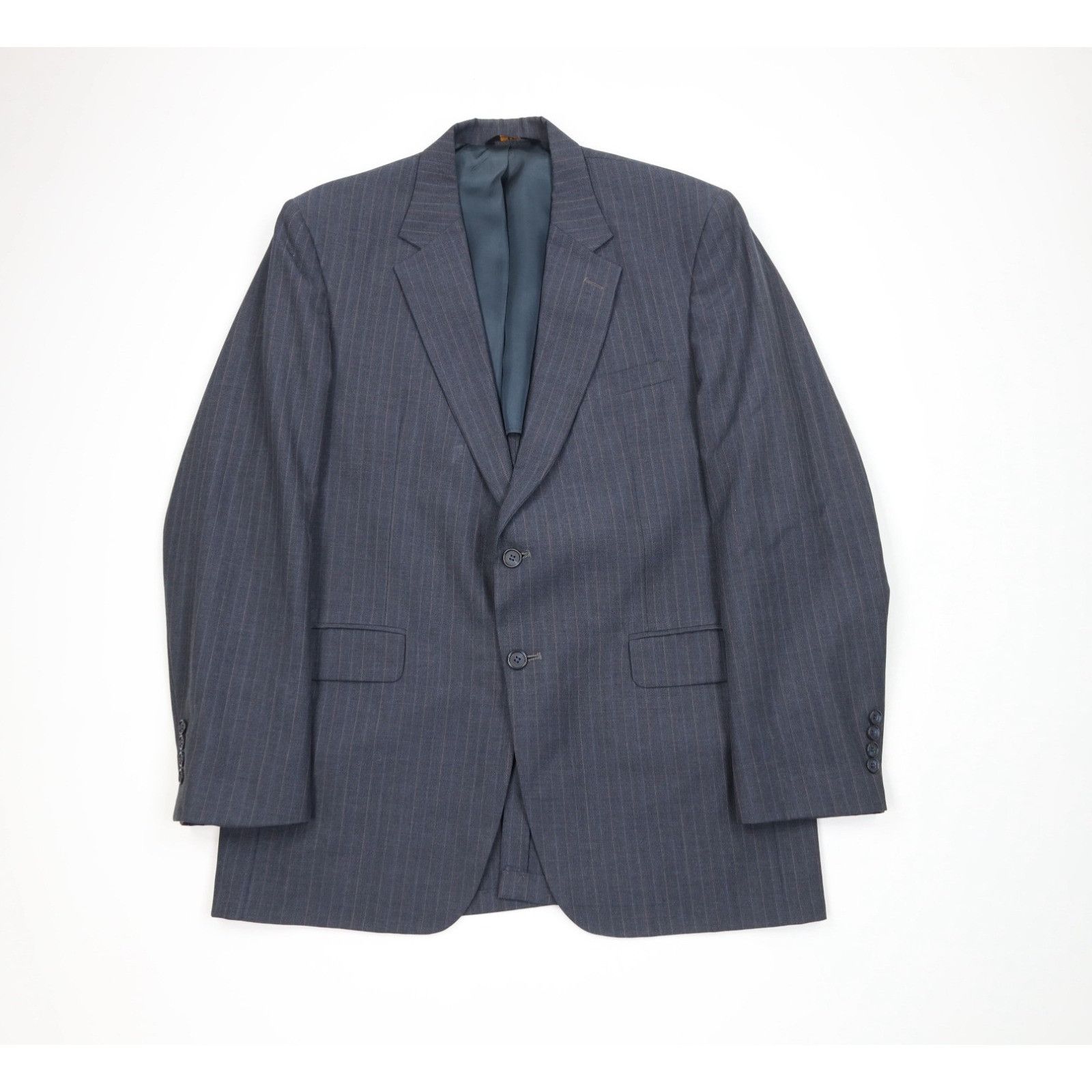 Vintage Vintage 70s Streetwear Distressed 2 Piece Striped Suit Size 42L - 2 Thumbnail