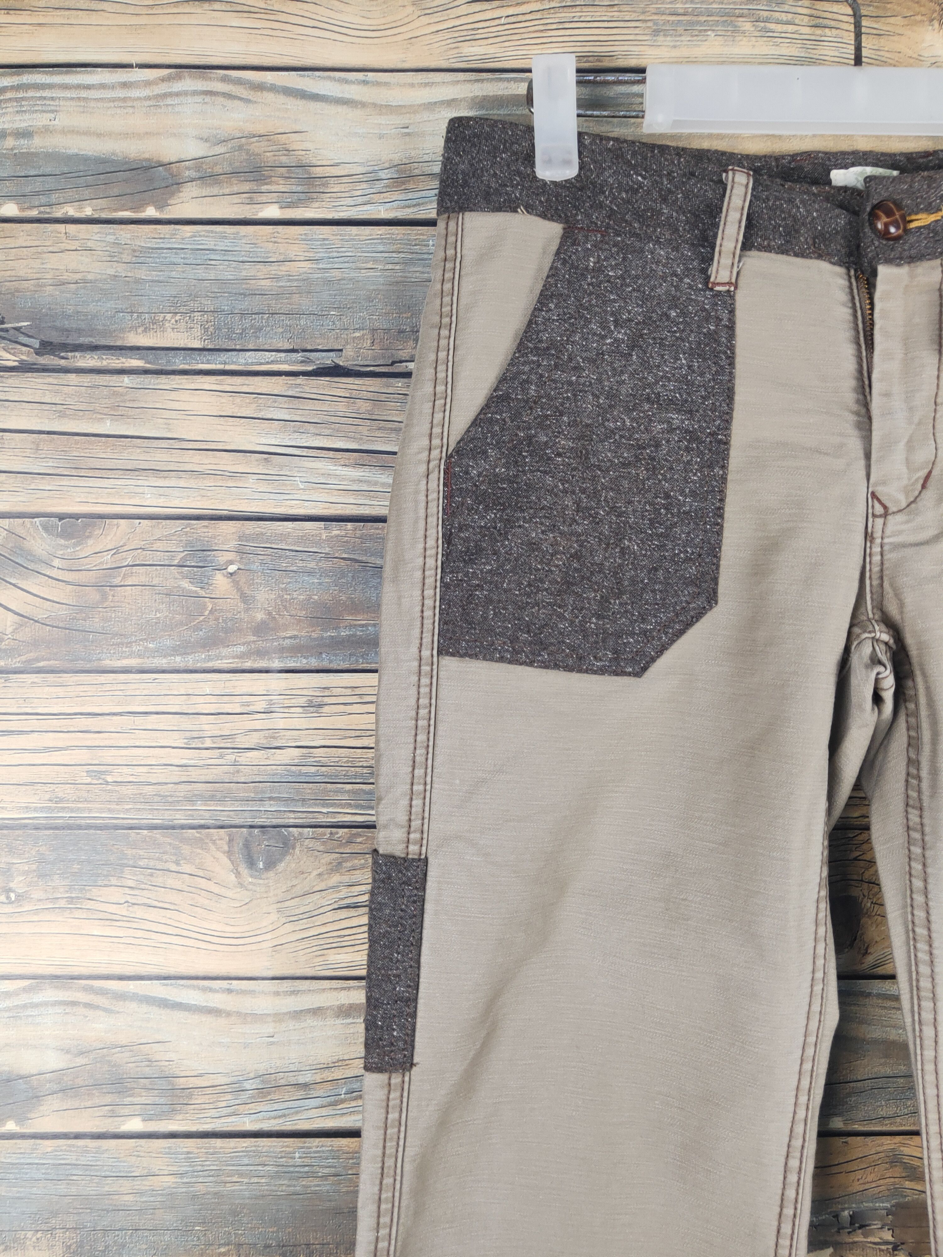 Japanese Brand DL In the groove Beige Multipocket Casual Pants #1577 Size 30" / US 8 / IT 44 - 3 Thumbnail