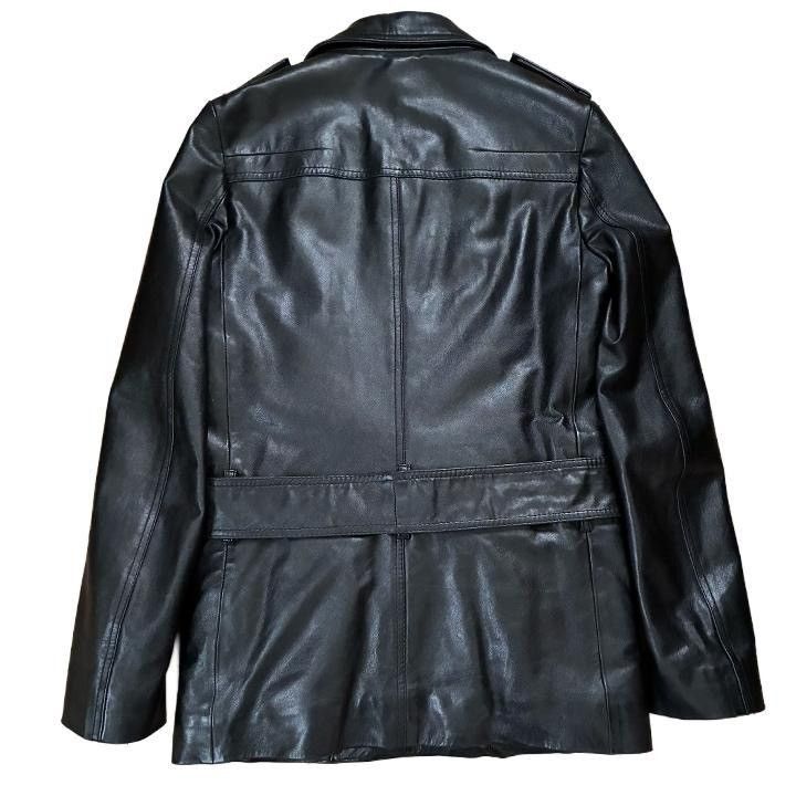 Dior 07AW Dior Homme Leather Coat Size US S / EU 44-46 / 1 - 2 Thumbnail