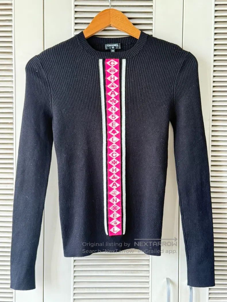 Chanel Chanel Classic letter striped knitwear Size XS / US 0-2 / IT 36-38 - 1 Thumbnail